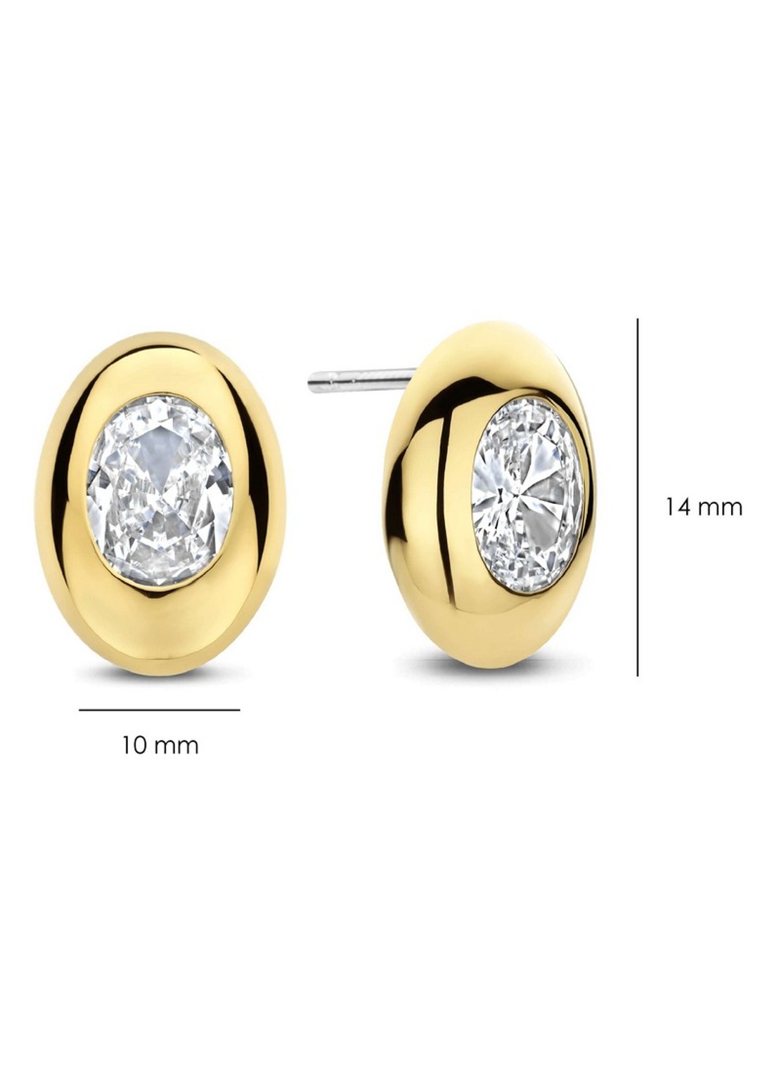 TI SENTO - Milano Oorstekers verguld 78108ZY - detail 2 goud