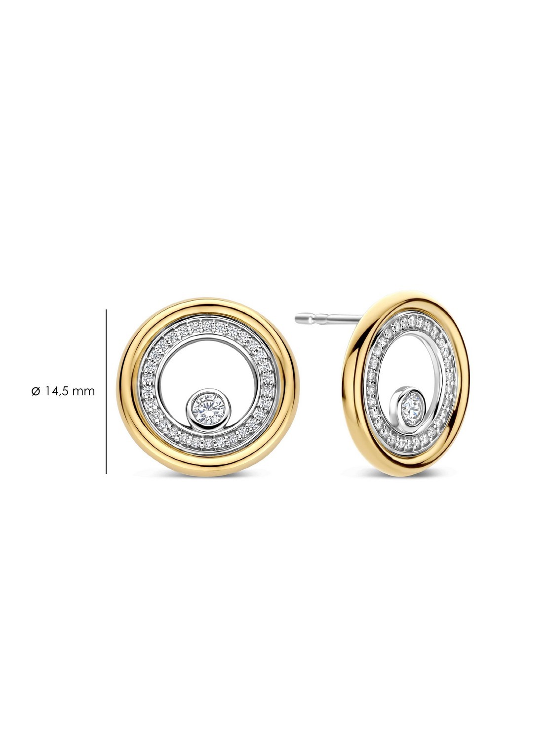 TI SENTO - Milano Oorstekers verguld 78113ZY - detail 2 zilver
