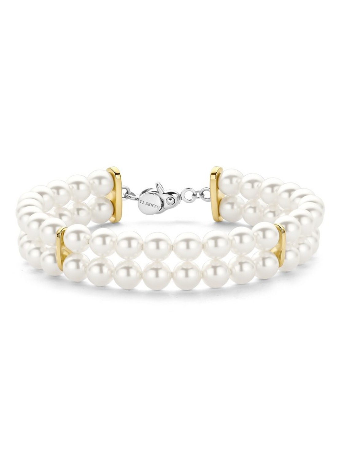 TI SENTO - Milano Parelarmband verguld 23077Y - voorkant goud