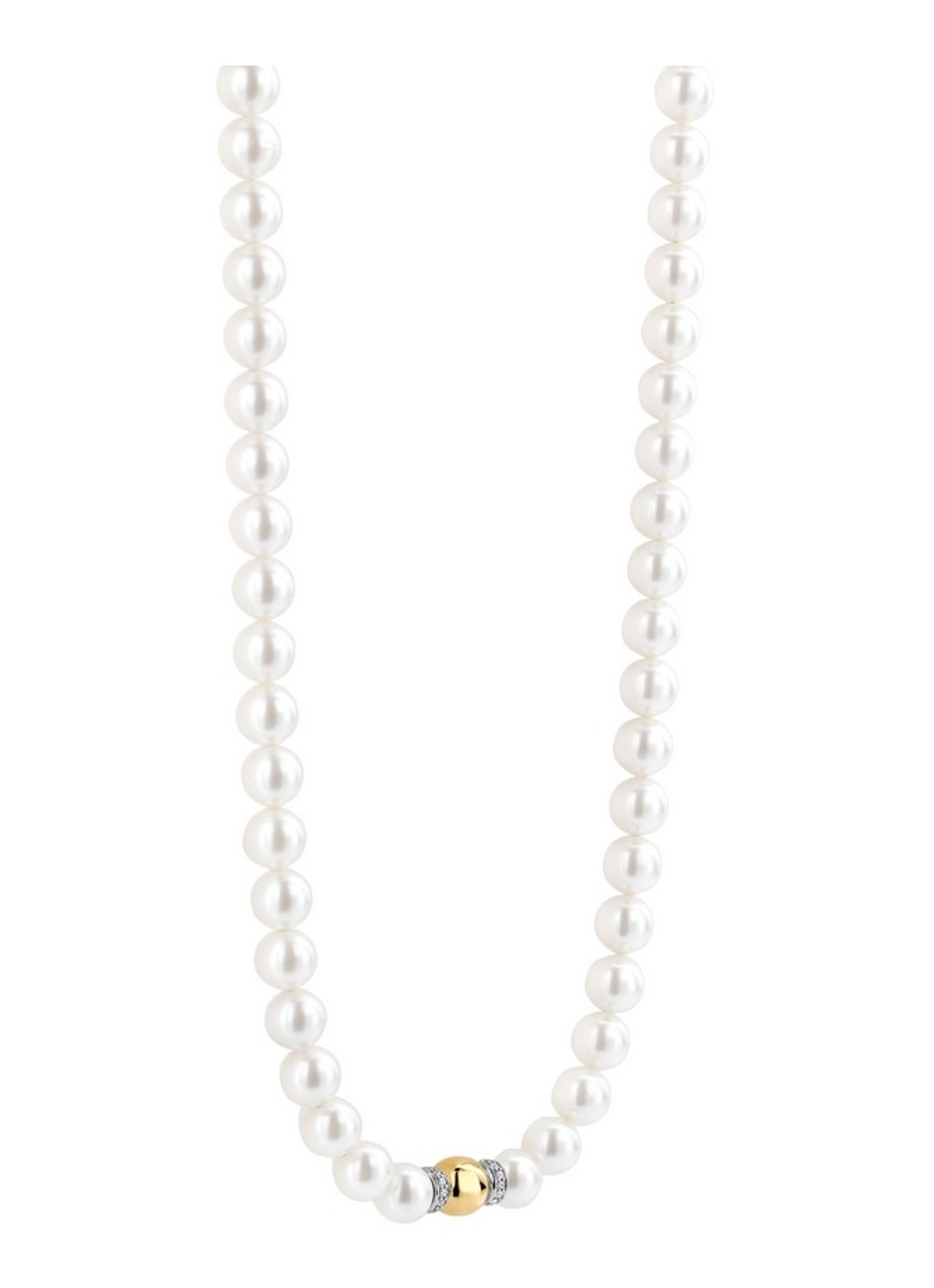 TI SENTO - Milano Parelketting 34112YP - detail parelmoer