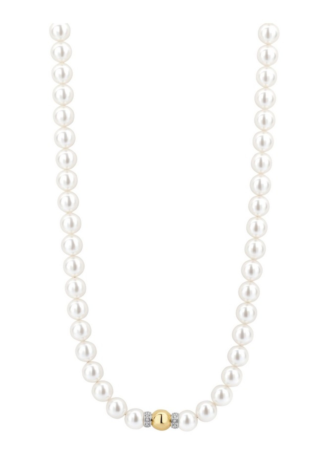 TI SENTO - Milano Parelketting 34112YP - voorkant 4 parelmoer