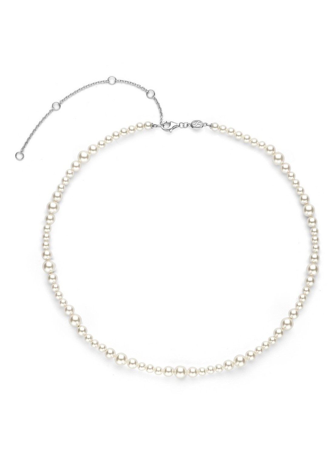 TI SENTO - Milano Parelketting van zilver 34094PW - detail parelmoer