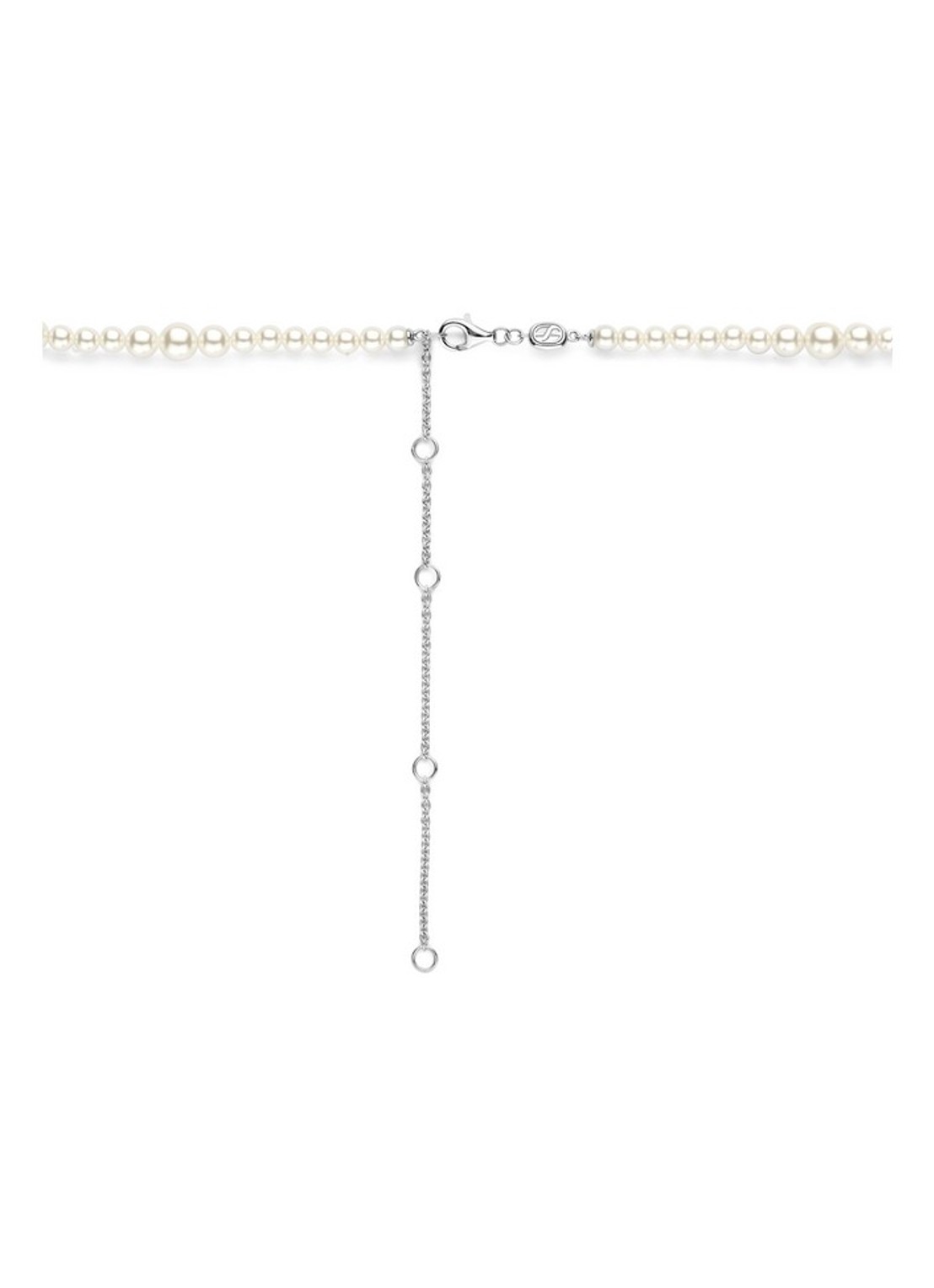 TI SENTO - Milano Parelketting van zilver 34094PW - detail 2 parelmoer