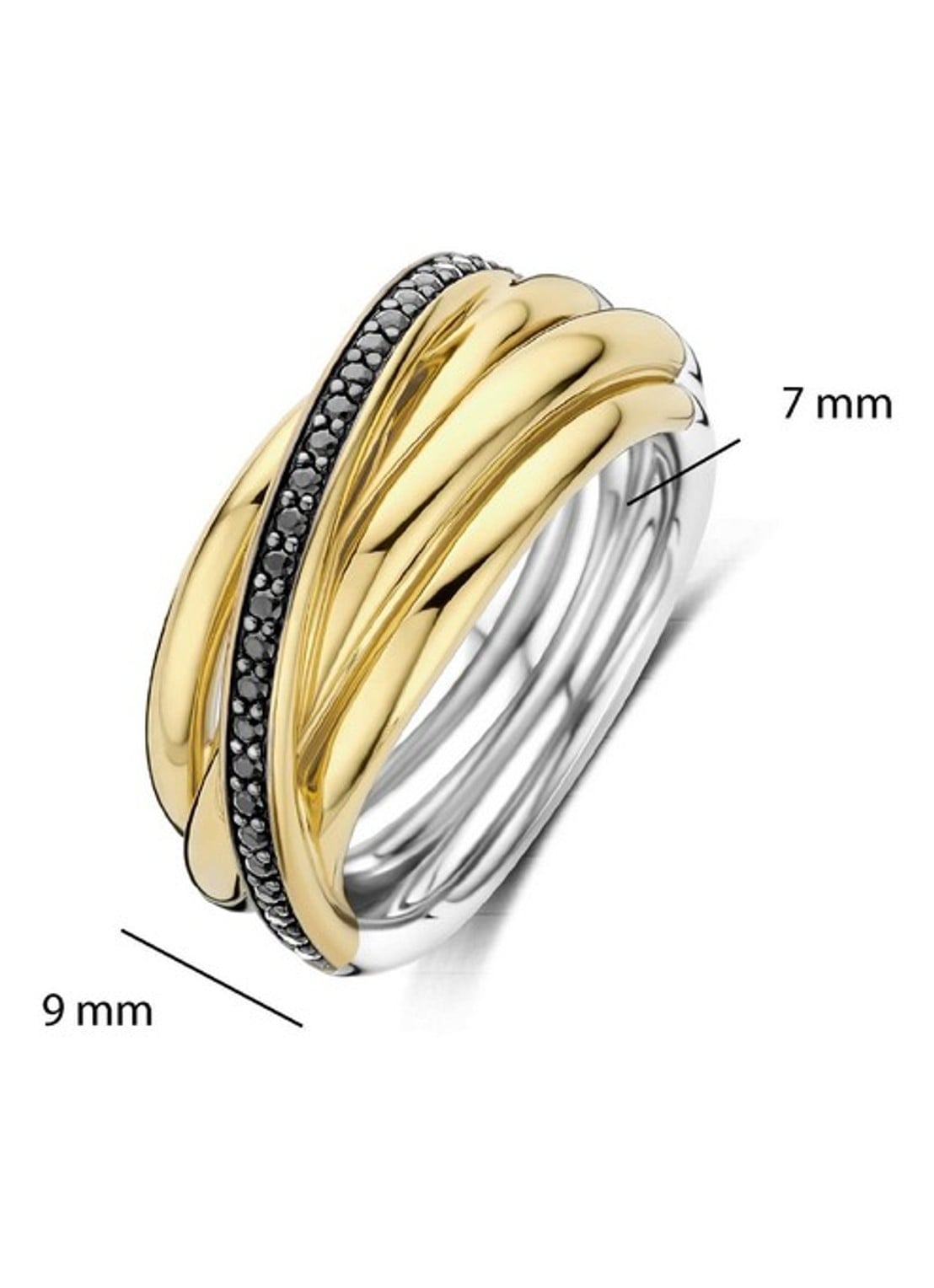TI SENTO - Milano Ring 12318BY - detail 5 goud