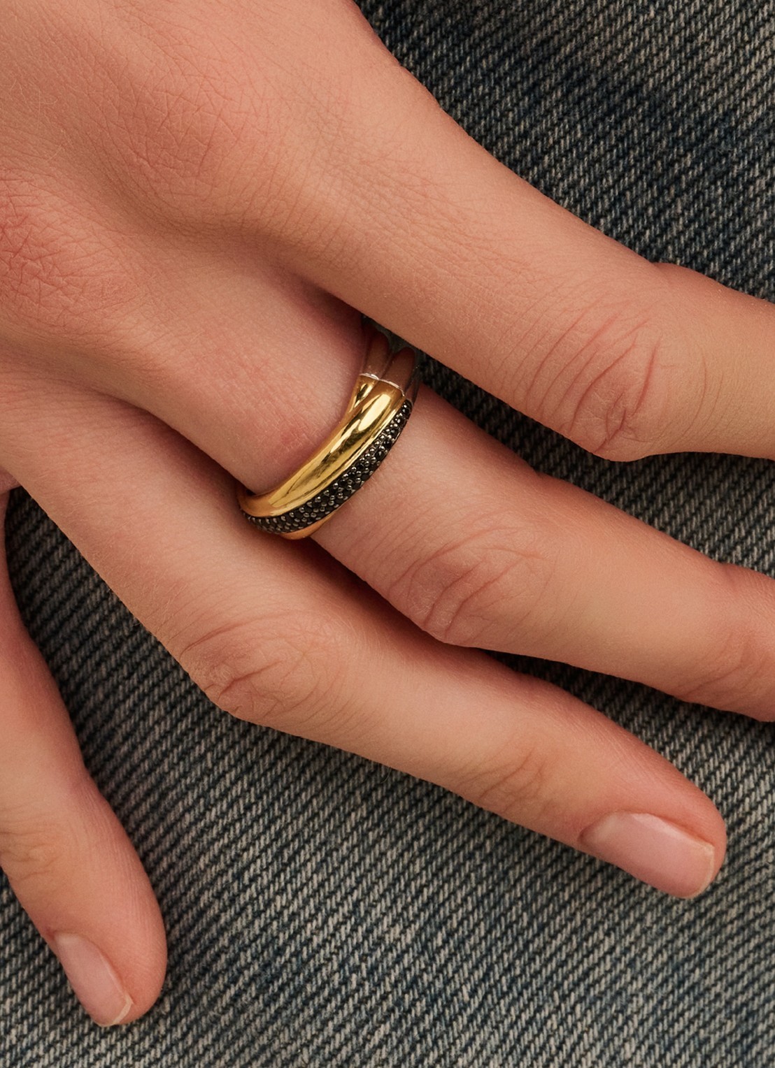 TI SENTO - Milano Ring 12343BY - voorkant 2 goud