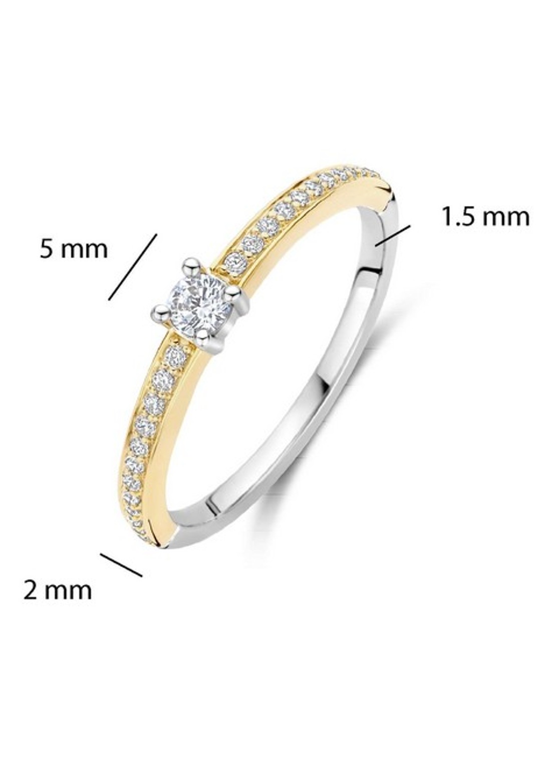 TI SENTO - Milano Ring 12400ZY - detail 5 goud