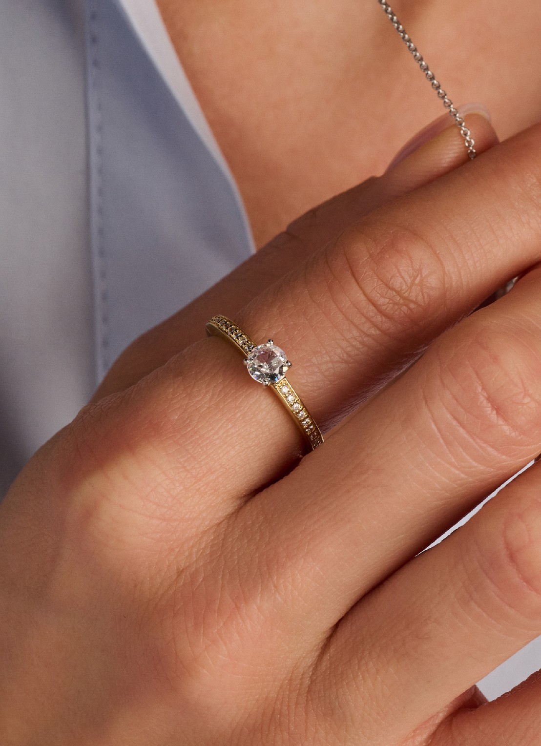 TI SENTO - Milano Ring 12400ZY - voorkant 2 goud