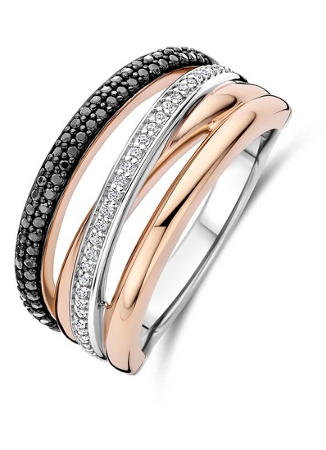 TI SENTO - Milano Ring 12402BR - voorkant 4 roségoud