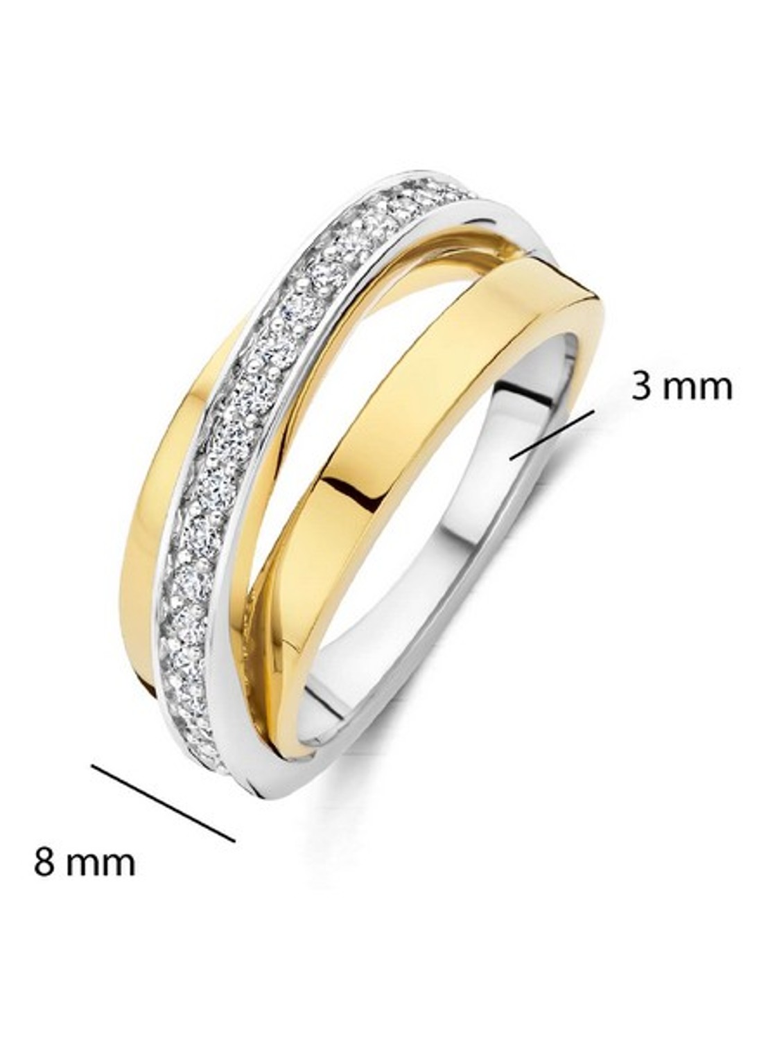 TI SENTO - Milano Ring 12405ZY - detail 3 goud