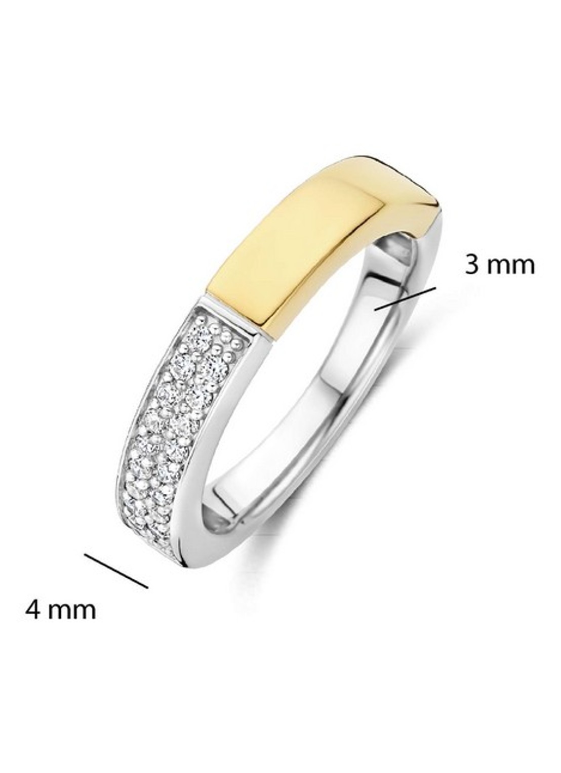 TI SENTO - Milano Ring 12407ZY - detail 3 zilver