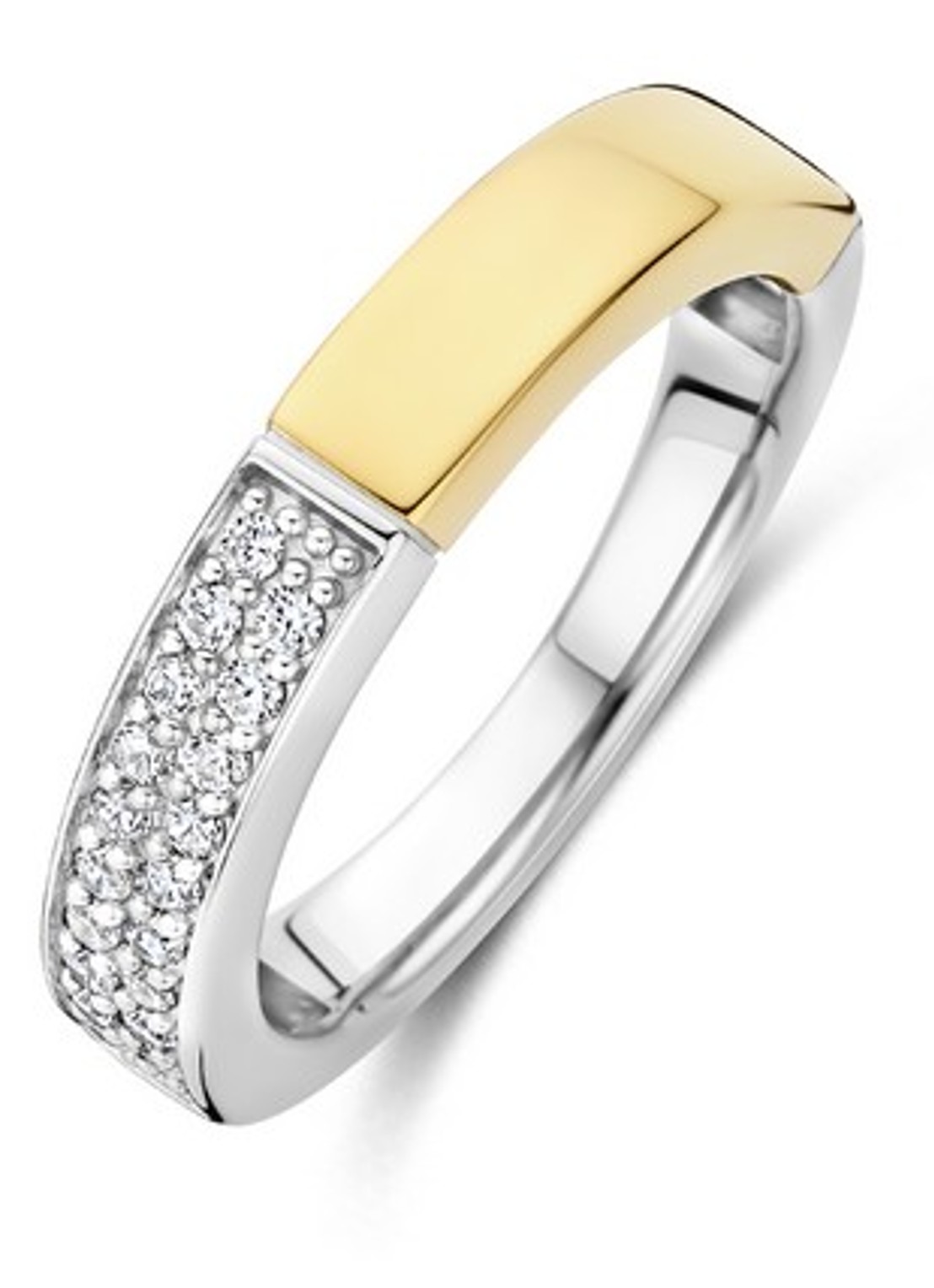 TI SENTO - Milano Ring 12407ZY - voorkant 4 zilver