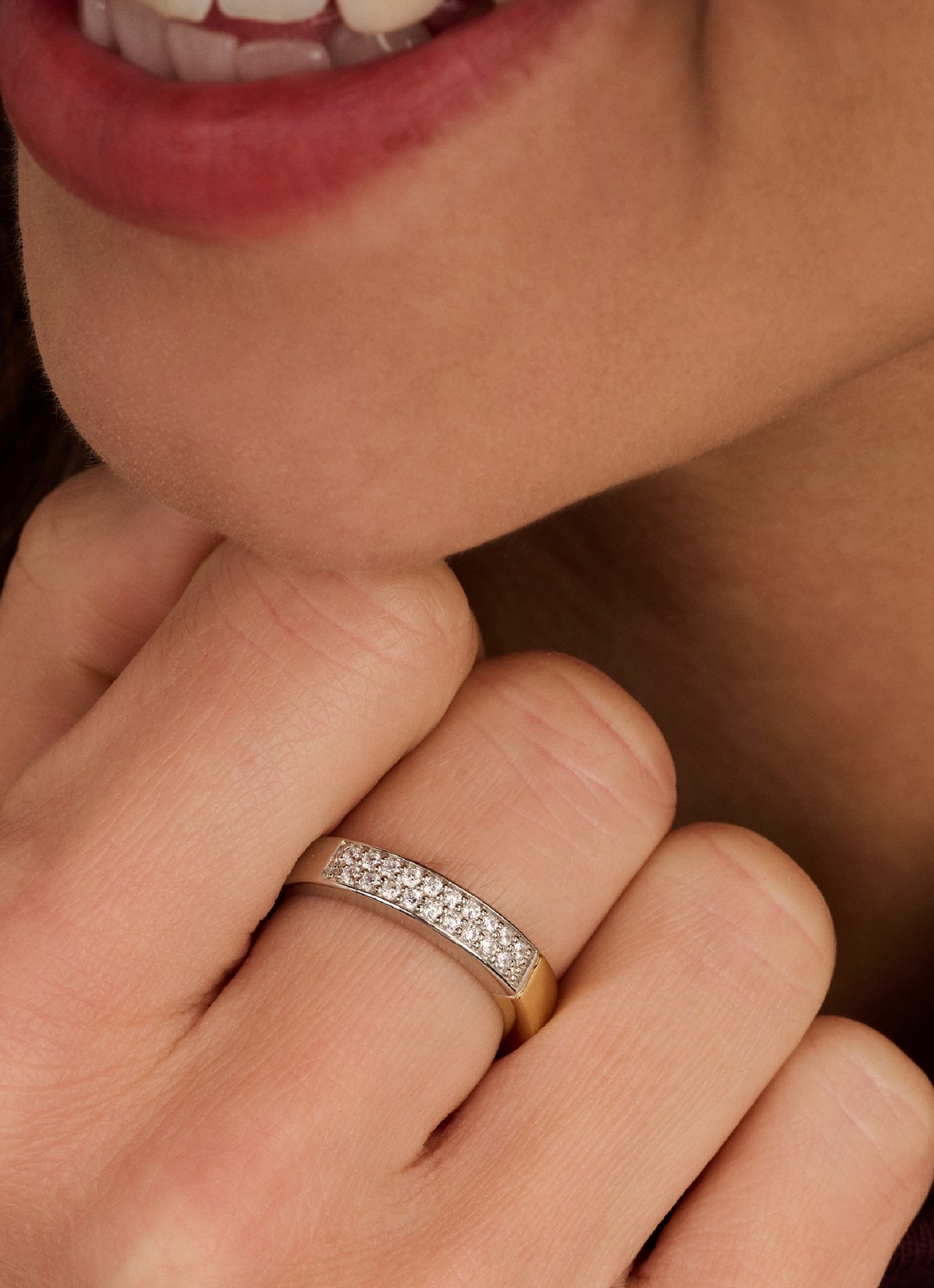 TI SENTO - Milano Ring 12407ZY - voorkant 5 zilver