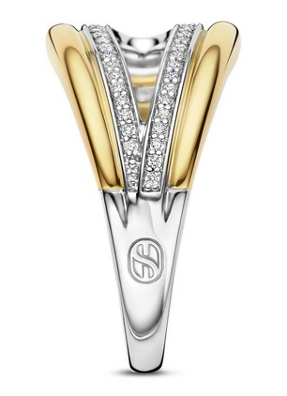 TI SENTO - Milano Ring 12408ZY - detail goud