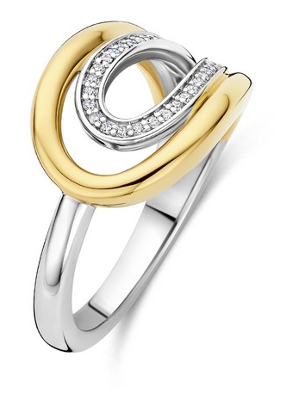 TI SENTO - Milano Ring 12408ZY - voorkant 4 goud