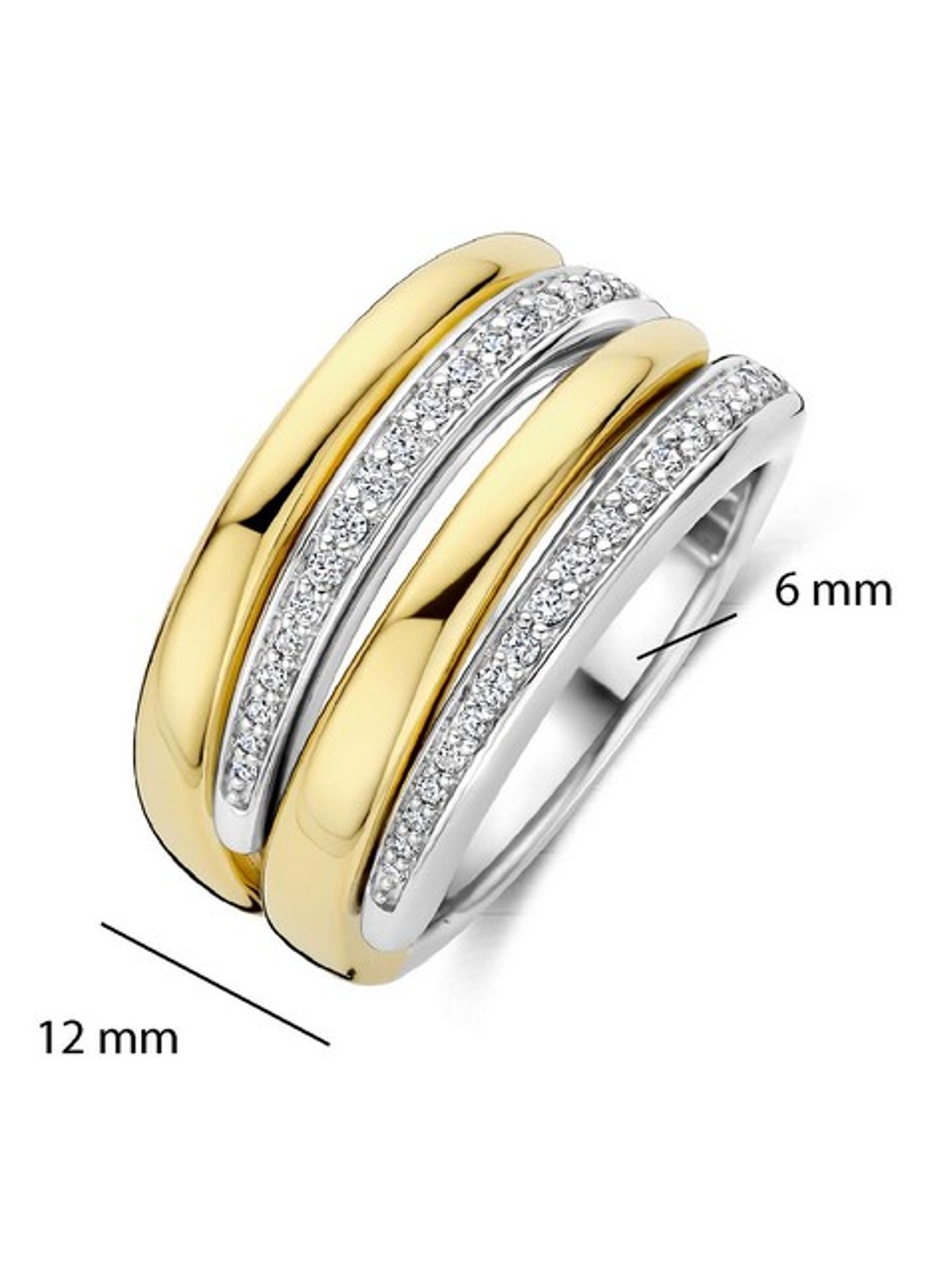 TI SENTO - Milano Ring 12409ZY - detail 5 goud