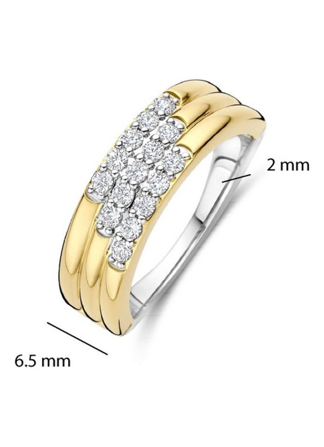 TI SENTO - Milano Ring 12411ZY - detail 5 goud