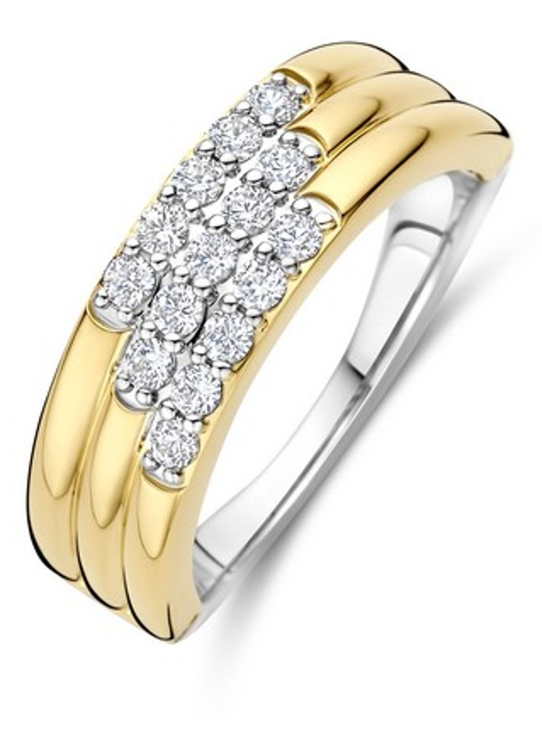 TI SENTO - Milano Ring 12411ZY - voorkant goud