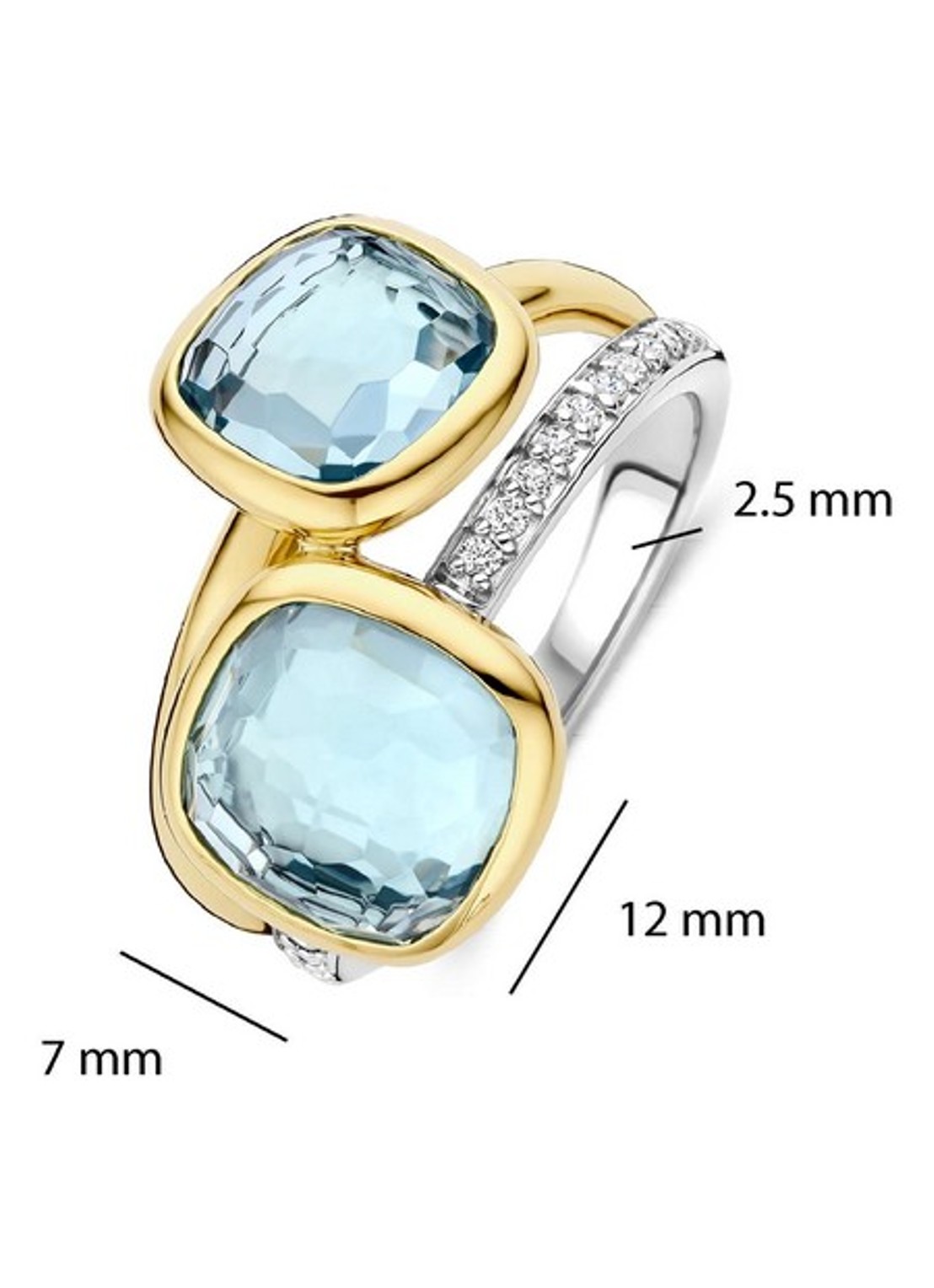 TI SENTO - Milano Ring 12412TY - detail 5 goud