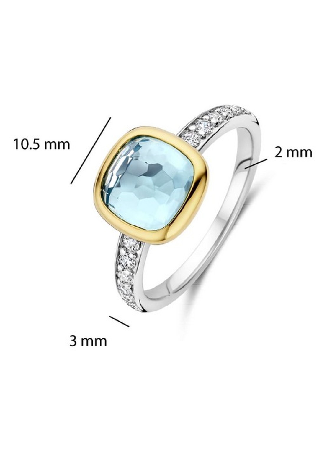 TI SENTO - Milano Ring 12414TY - detail 3 zilver