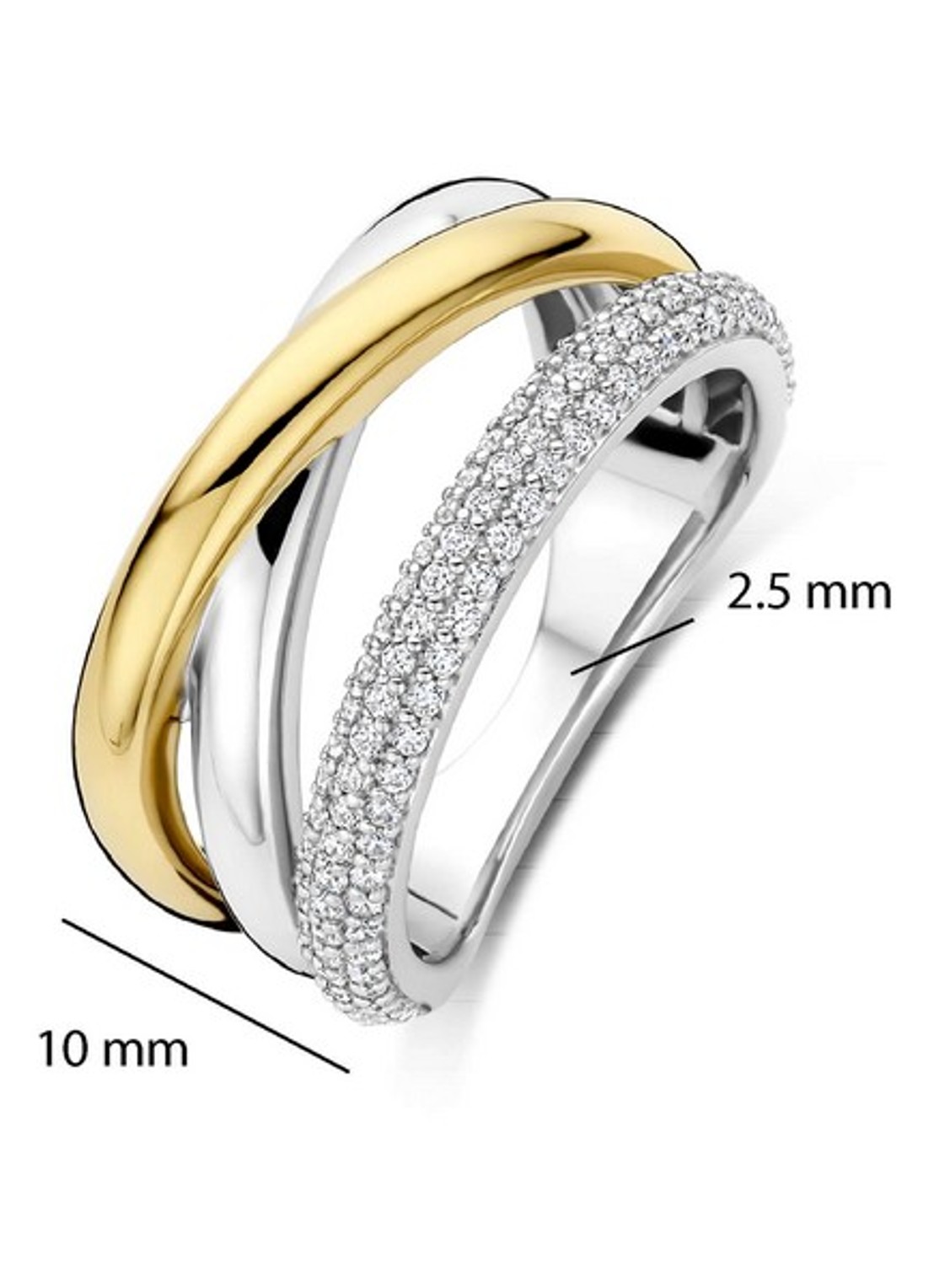 TI SENTO - Milano Ring 12422ZY - detail 3 zilver