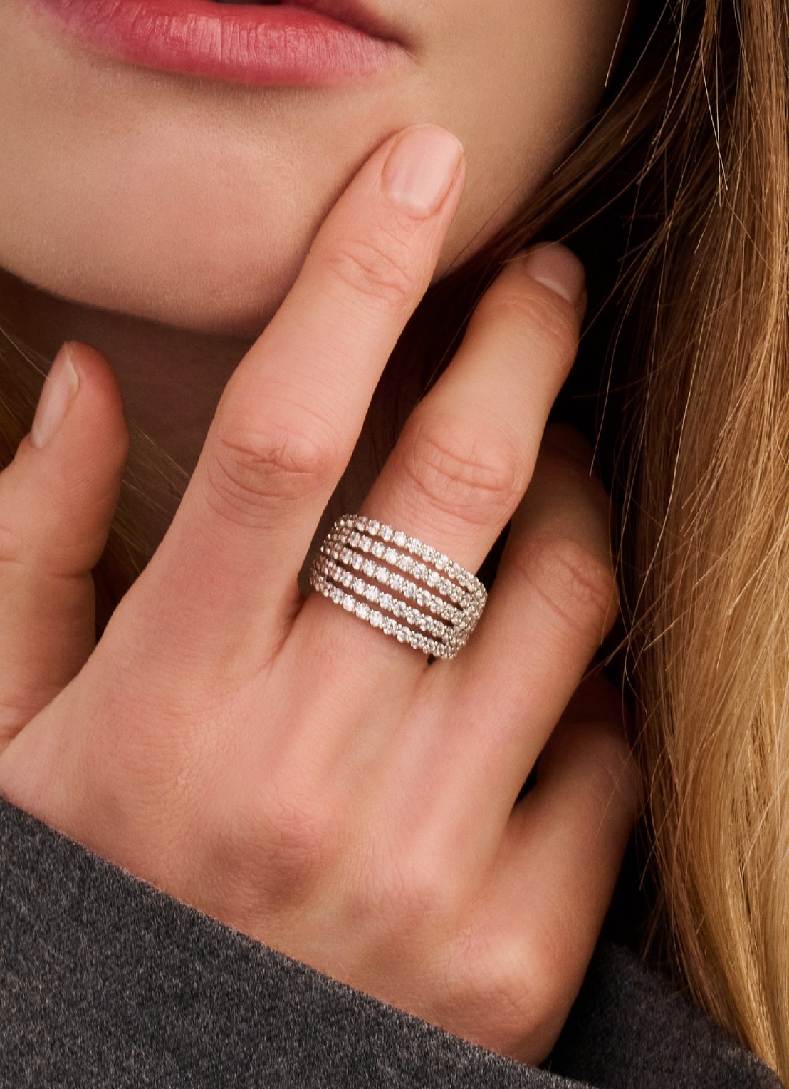 TI SENTO - Milano Ring 12425ZI - voorkant 2 zilver