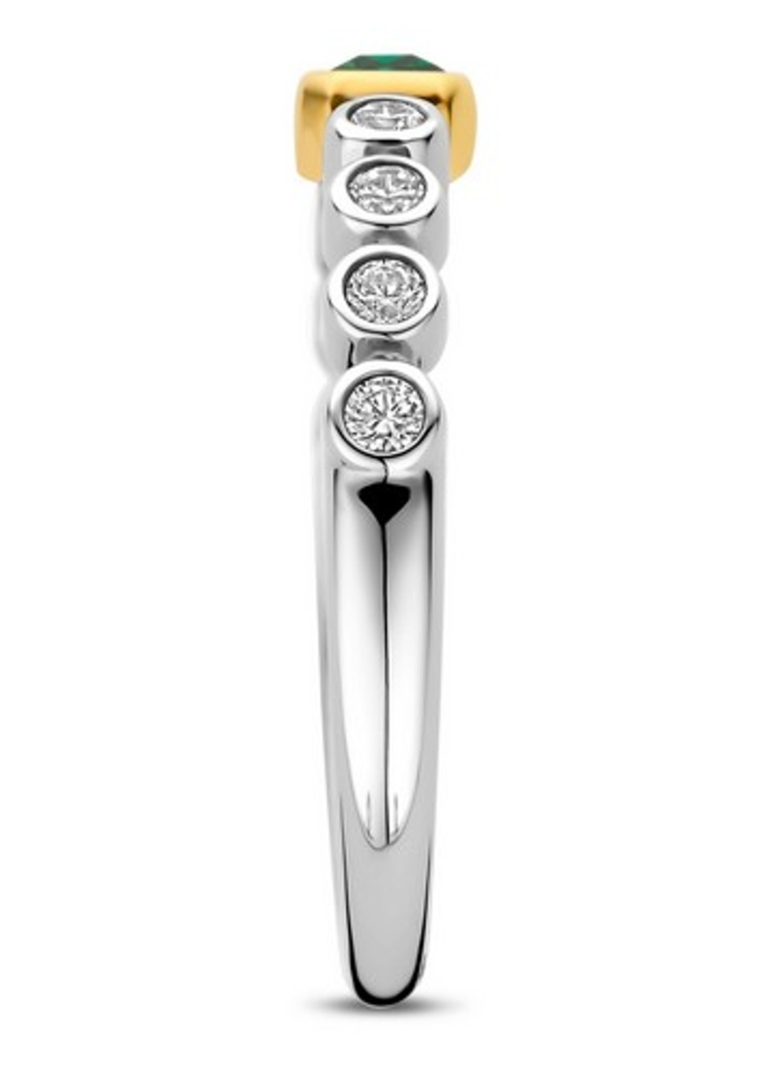 TI SENTO - Milano Ring met zirkonia 12340EM - detail zilver