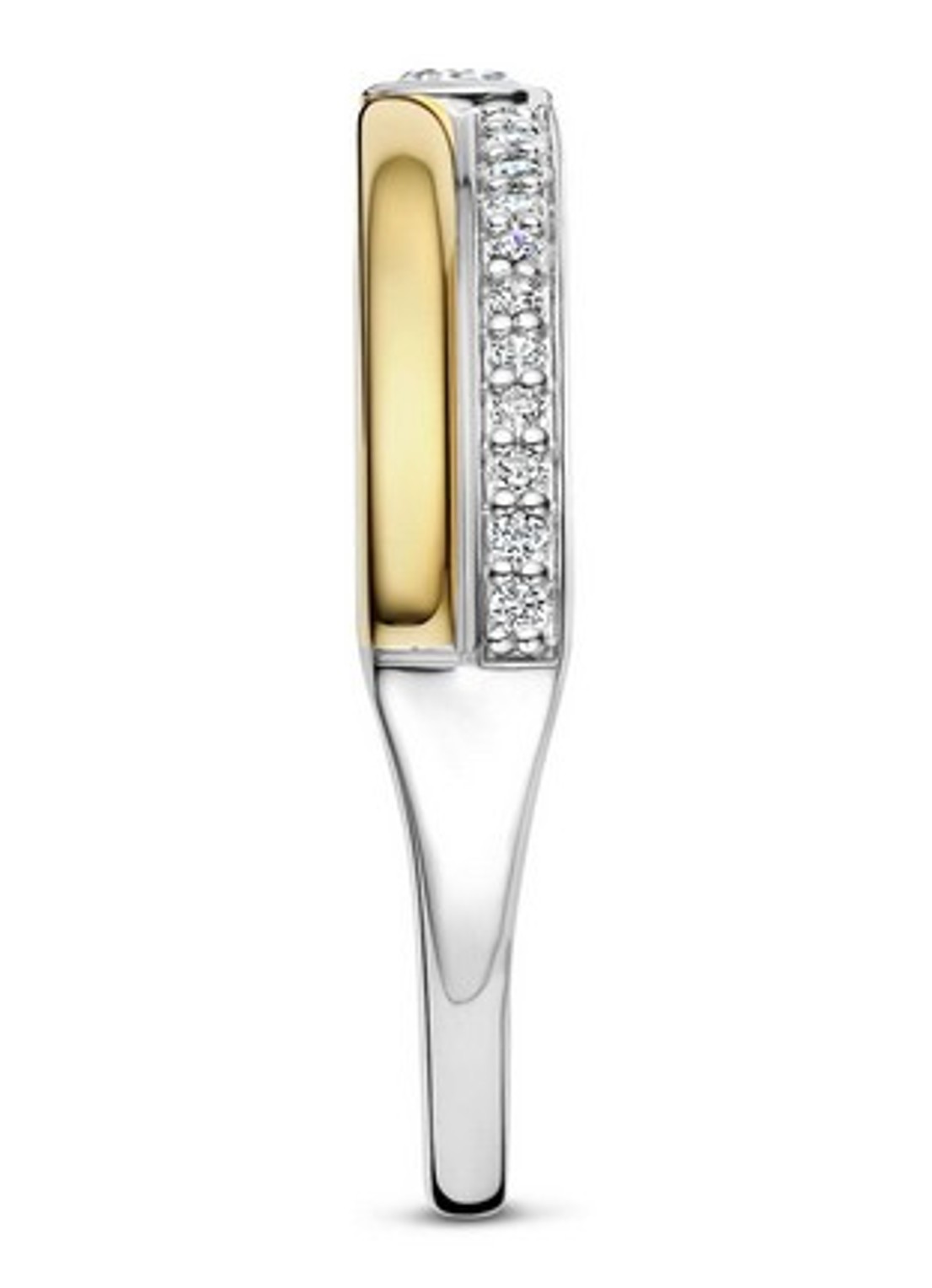 TI SENTO - Milano Ring met zirkonia 12433ZY - detail 3 goud