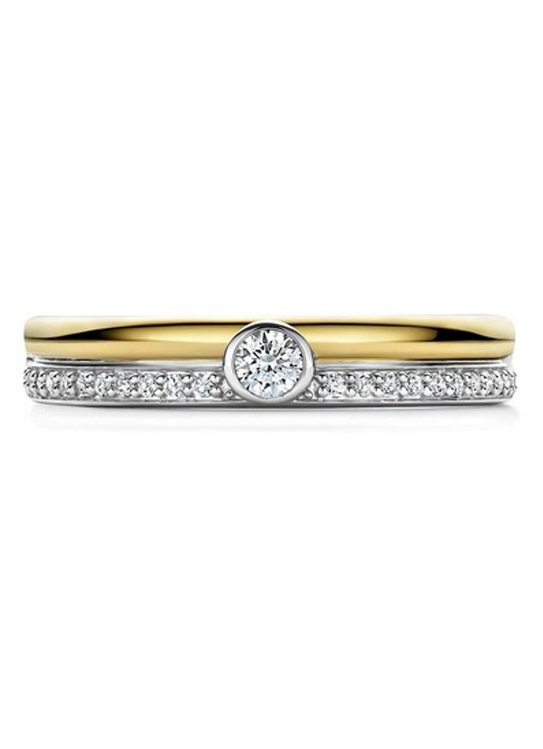 TI SENTO - Milano Ring met zirkonia 12433ZY - detail 4 goud