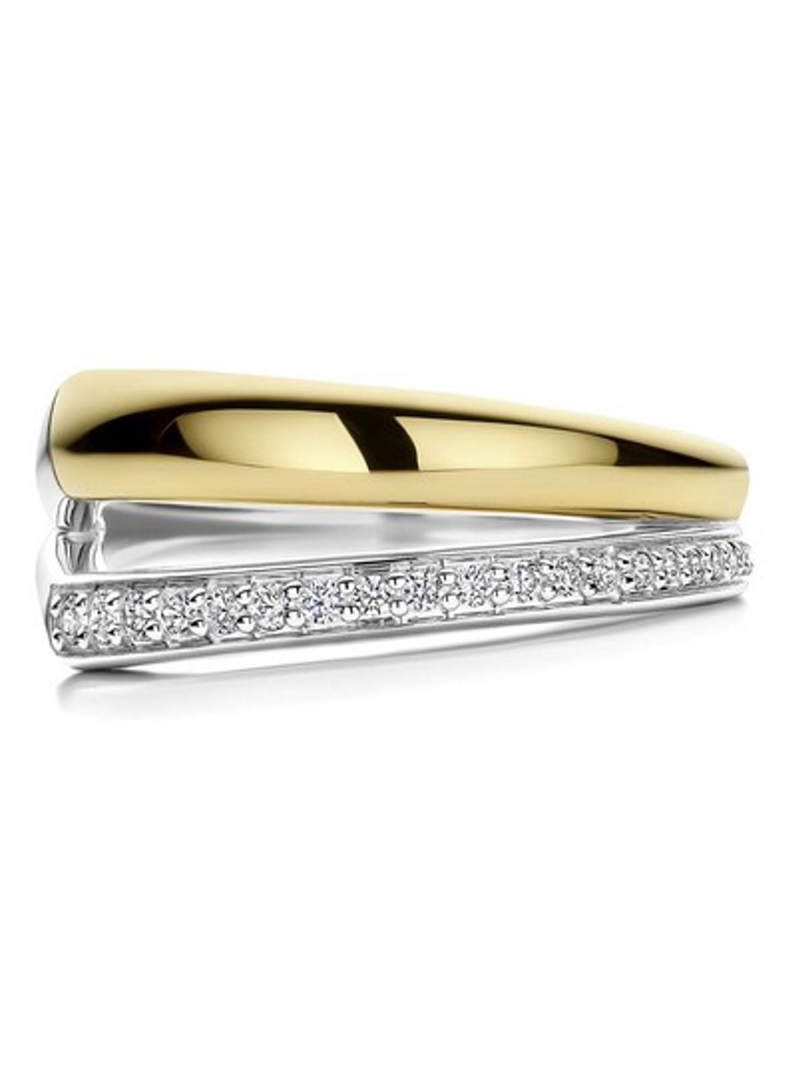 TI SENTO - Milano Ring met zirkonia 12441ZY - detail 2 goud
