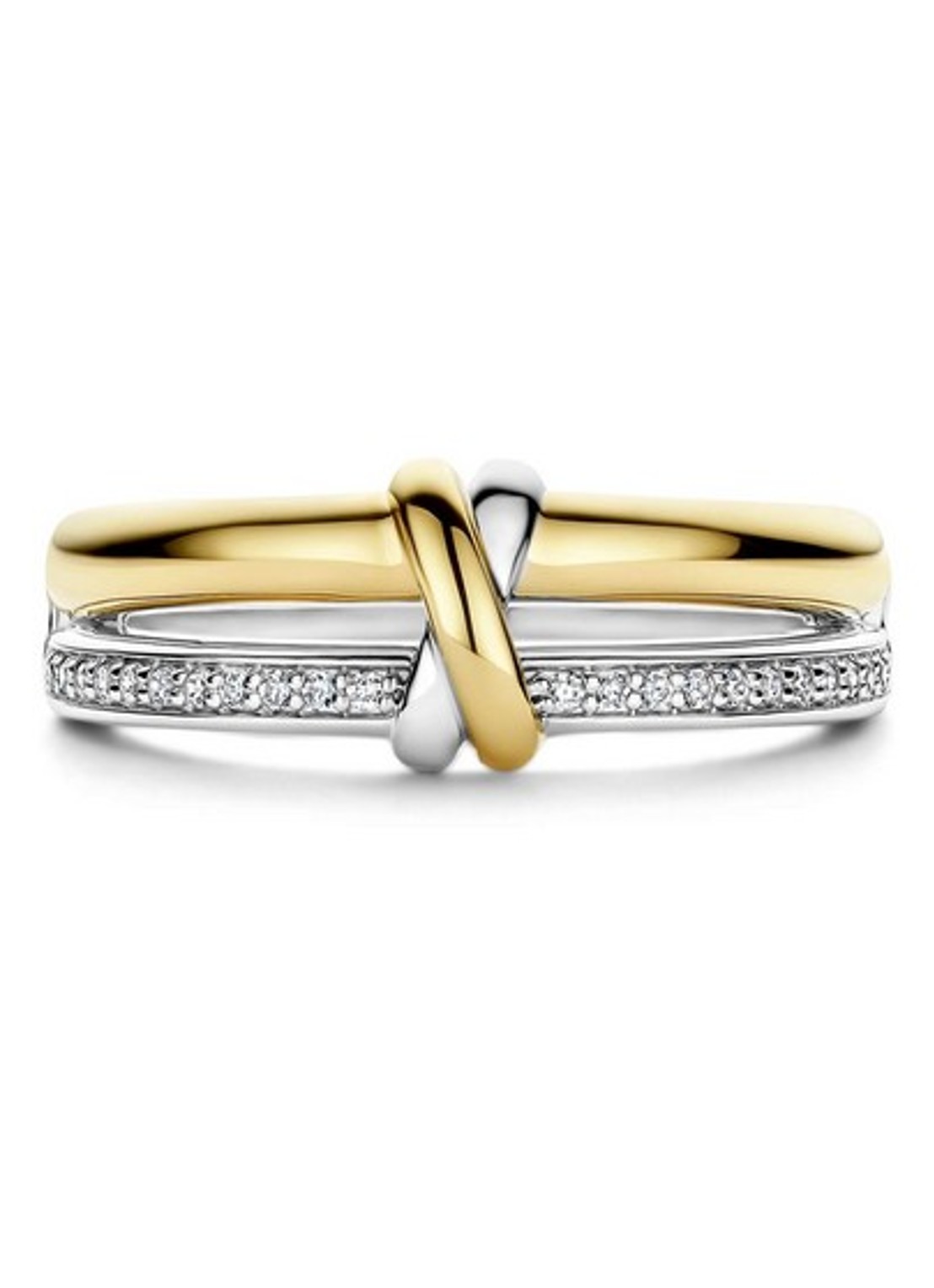 TI SENTO - Milano Ring met zirkonia 12442ZY - detail 2 goud
