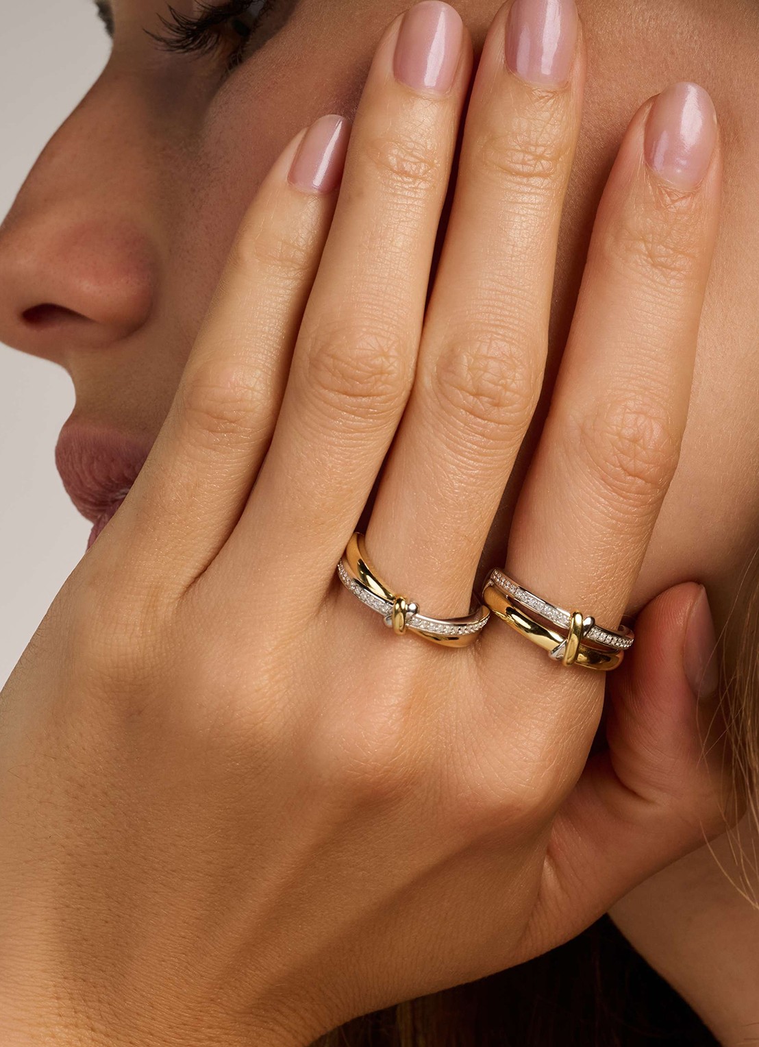 TI SENTO - Milano Ring met zirkonia 12443ZY - voorkant 5 zilver