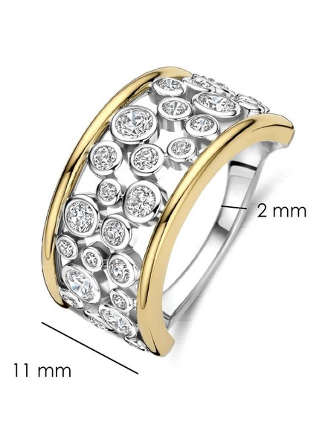 TI SENTO - Milano Ring met zirkonia 12449ZY - detail 5 zilver