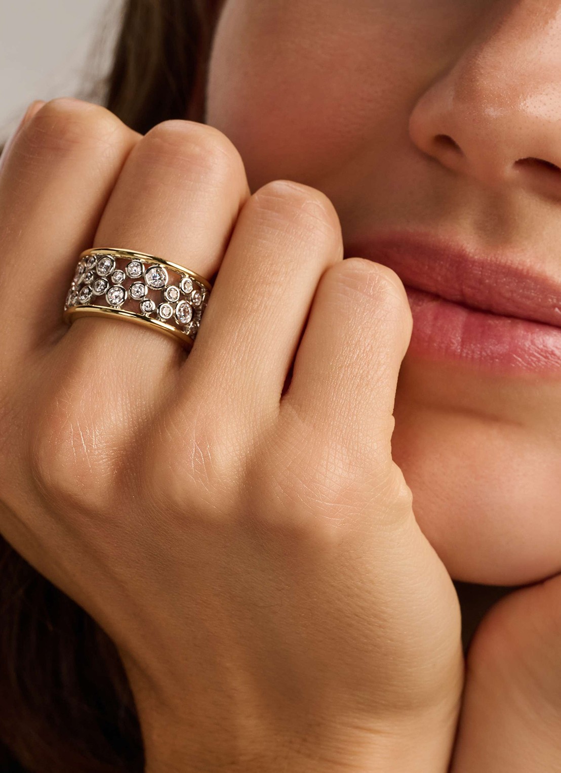 TI SENTO - Milano Ring met zirkonia 12449ZY - voorkant 2 zilver