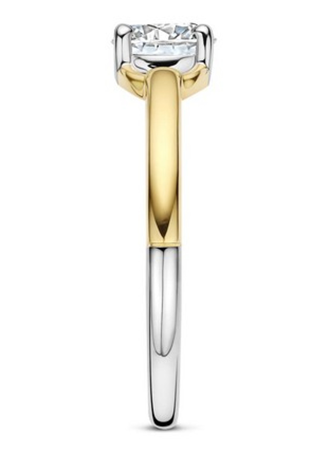 TI SENTO - Milano Ring met zirkonia 12452ZY - detail goud