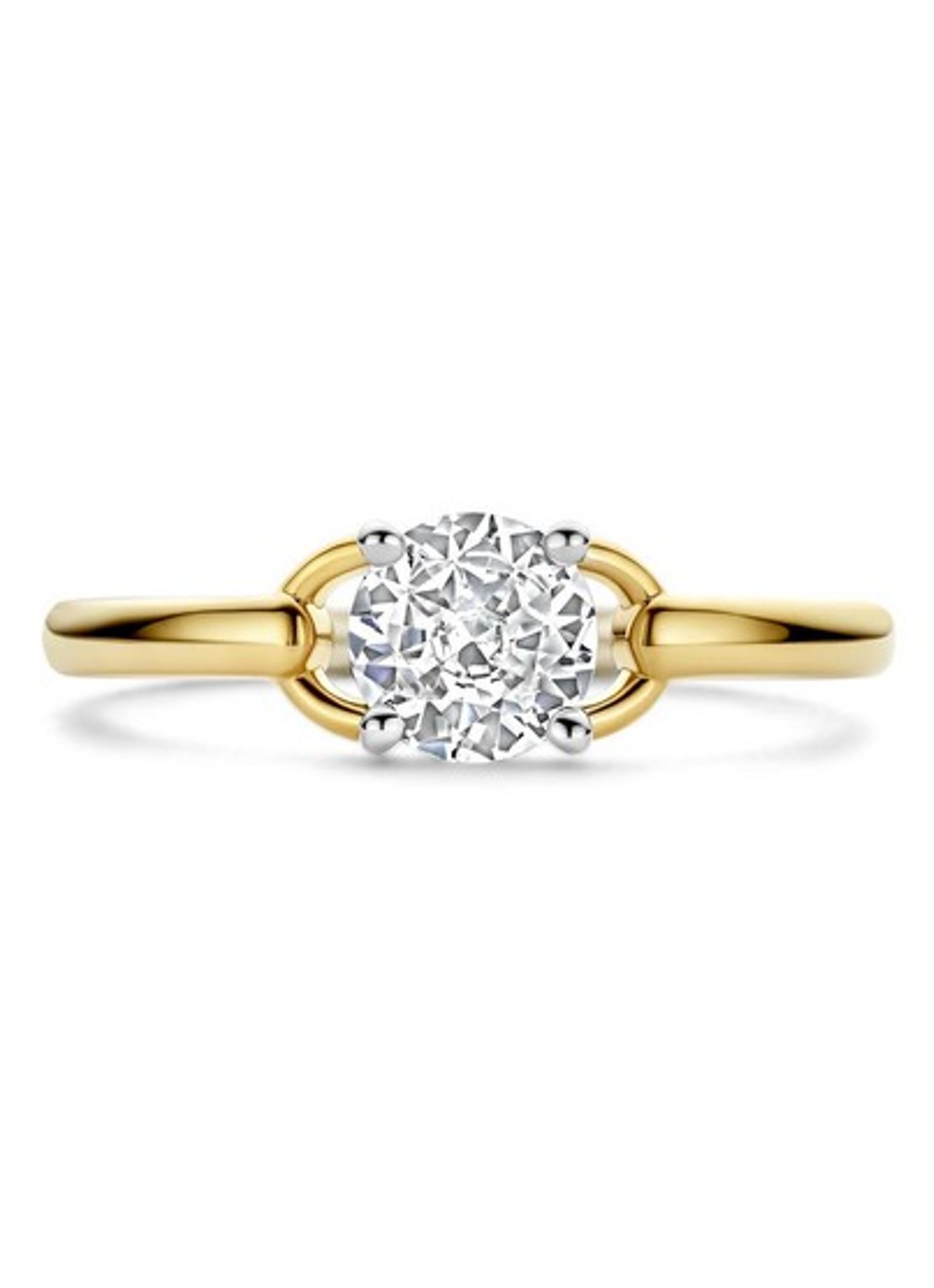 TI SENTO - Milano Ring met zirkonia 12452ZY - detail 2 goud