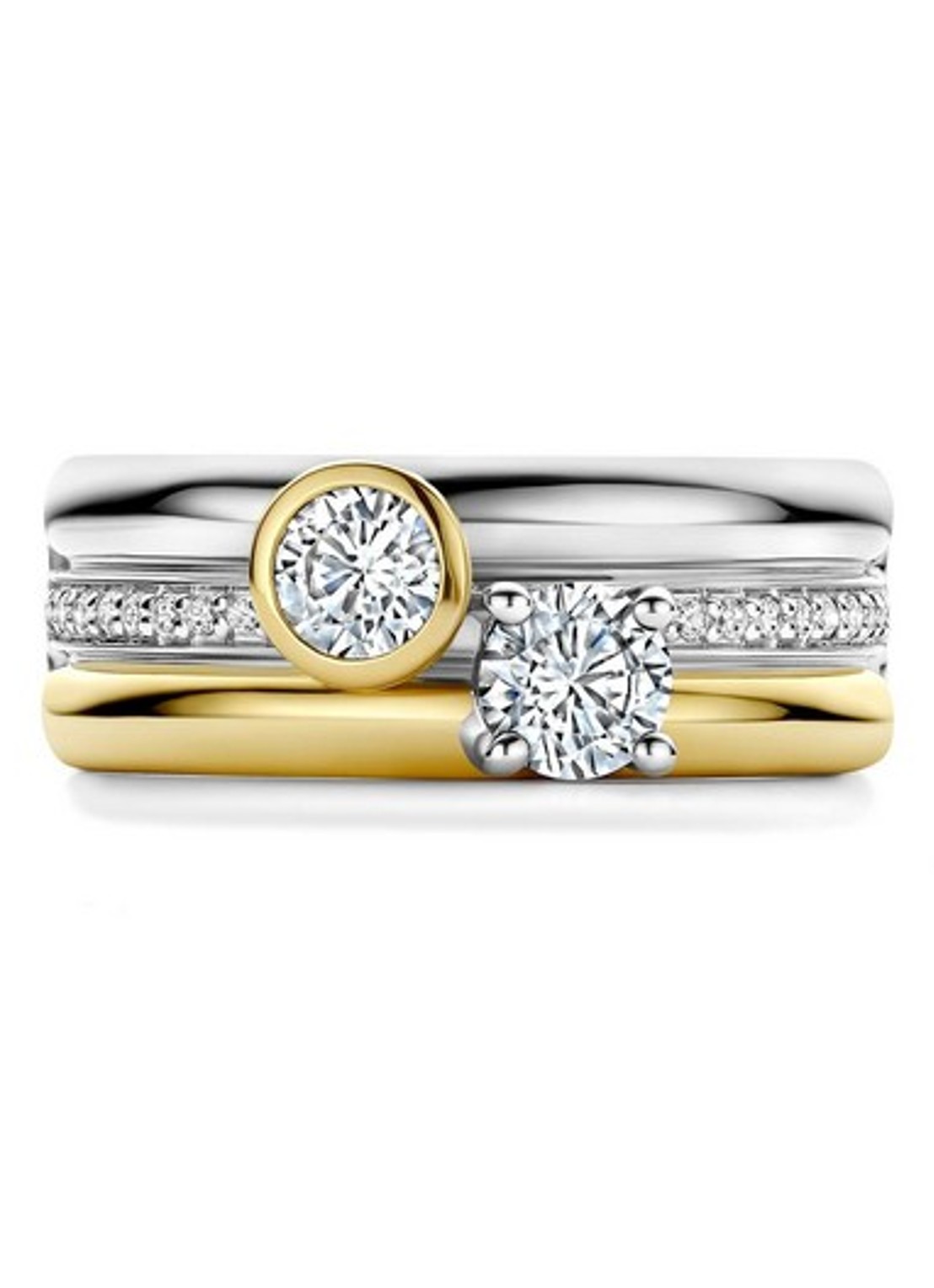 TI SENTO - Milano Ring met zirkonia 12459ZY - detail 2 zilver