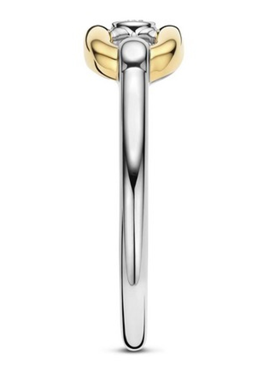 TI SENTO - Milano Ring met zirkonia 12464ZY - detail zilver