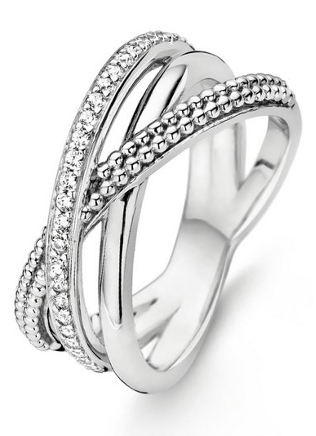 TI SENTO - Milano Ring van zilver 12022ZI - voorkant zilver