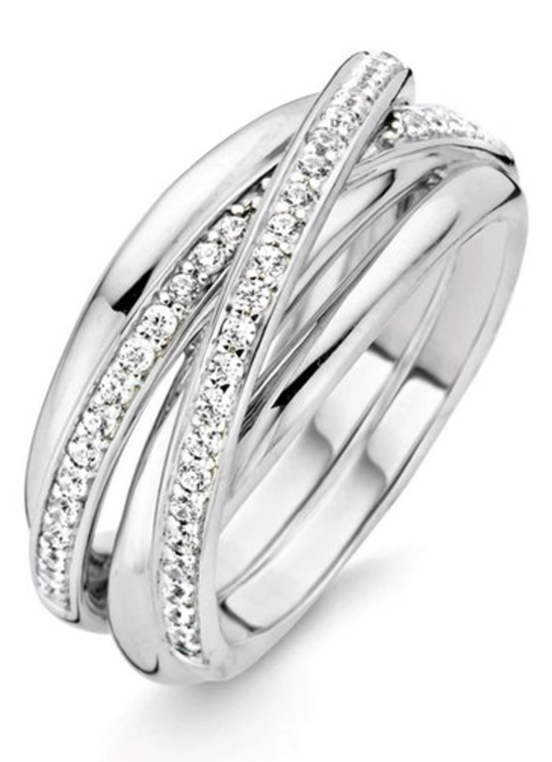 TI SENTO - Milano Ring van zilver 12056ZI - voorkant zilver