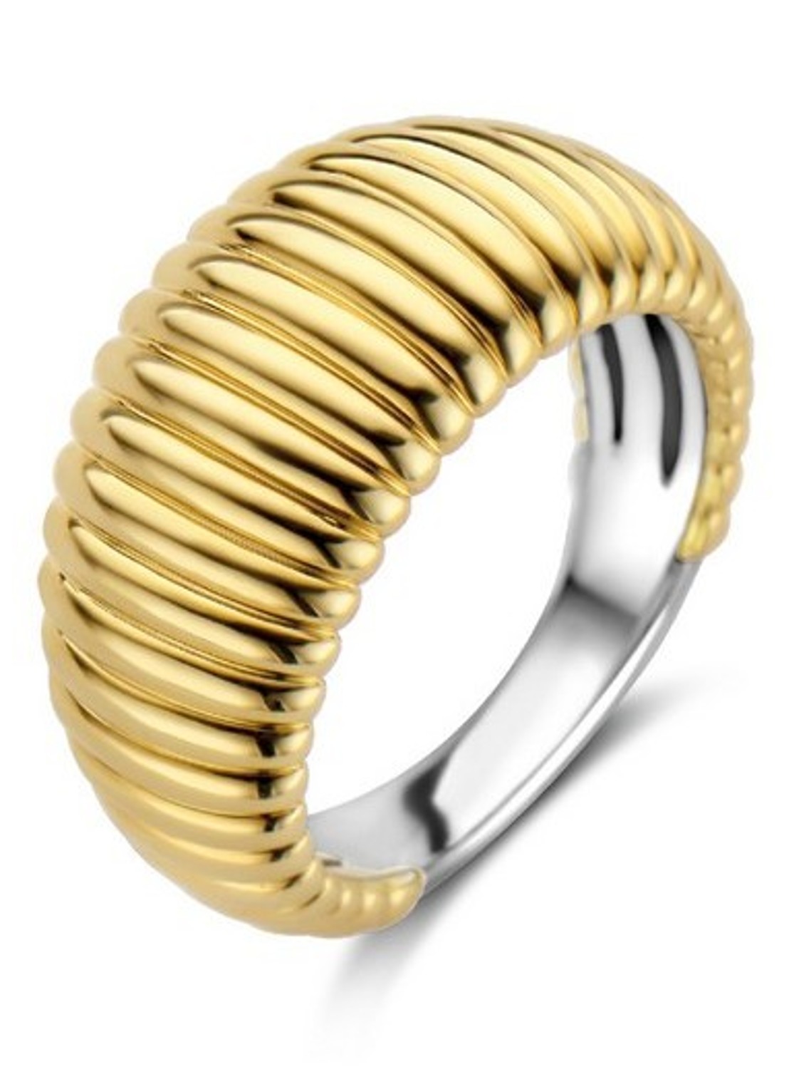 TI SENTO - Milano Ring van zilver 12217SY - voorkant 6 goud