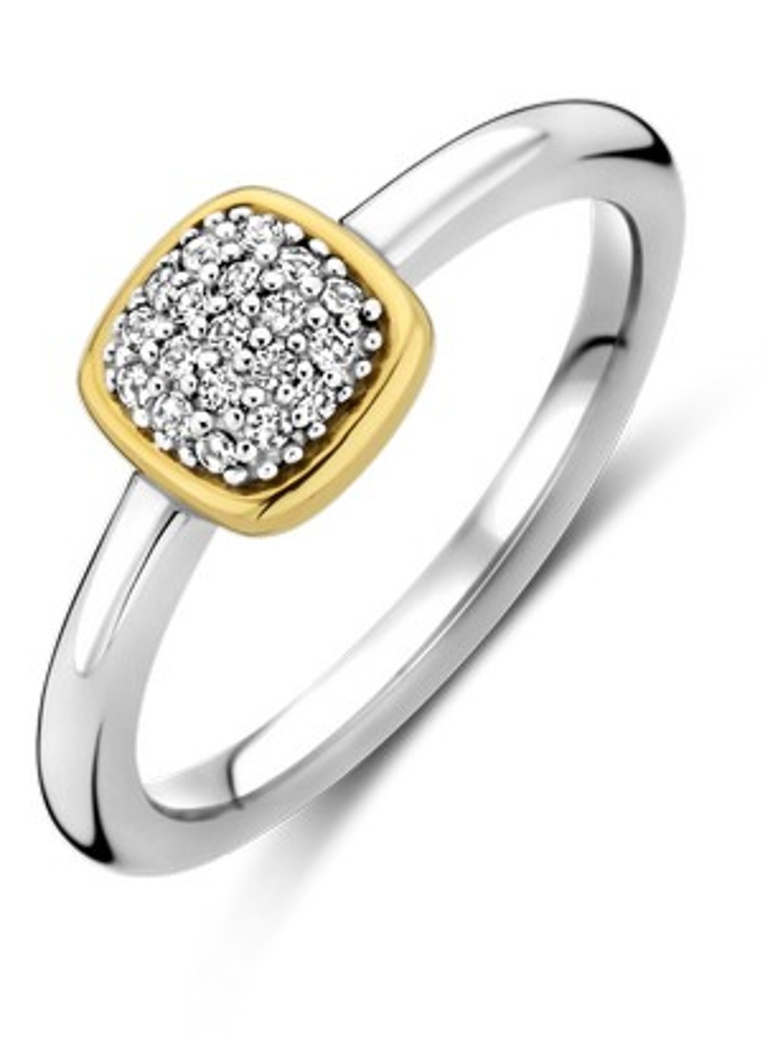 TI SENTO - Milano Ring van zilver 12353ZY - voorkant zilver