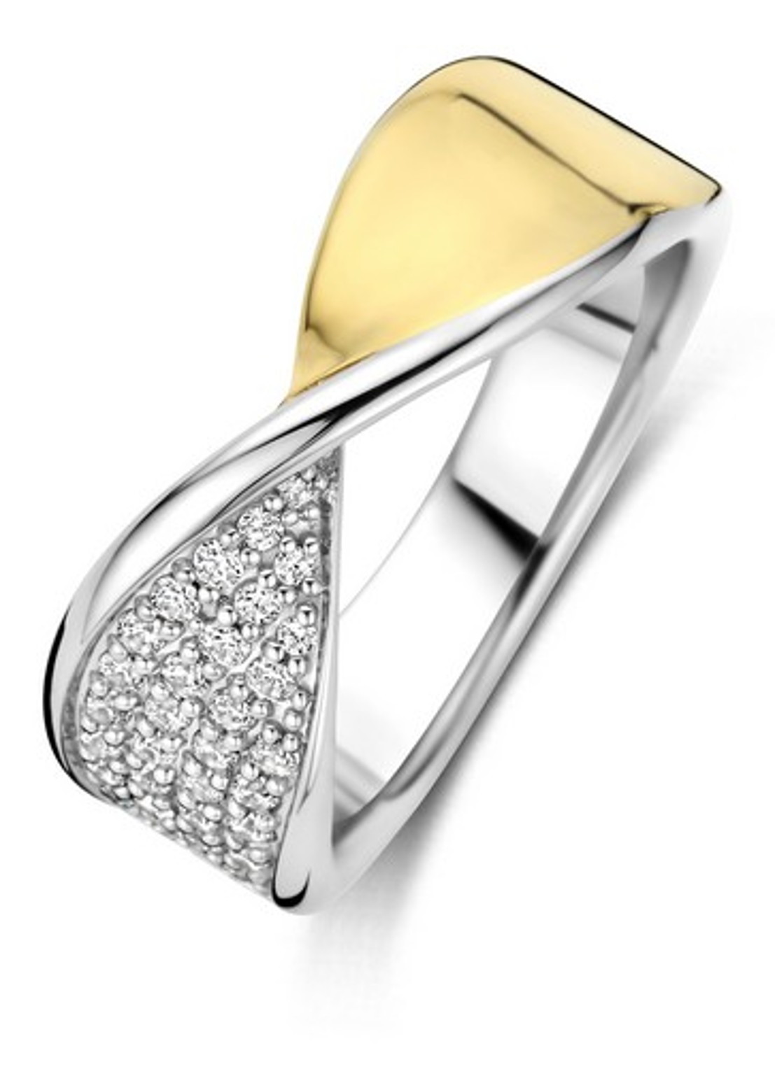 TI SENTO - Milano Ring van zilver 12393ZY - voorkant zilver