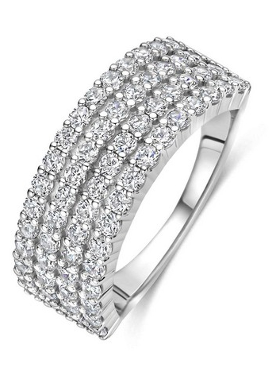 TI SENTO - Milano Ring van zilver 12432ZI - voorkant 4 goud