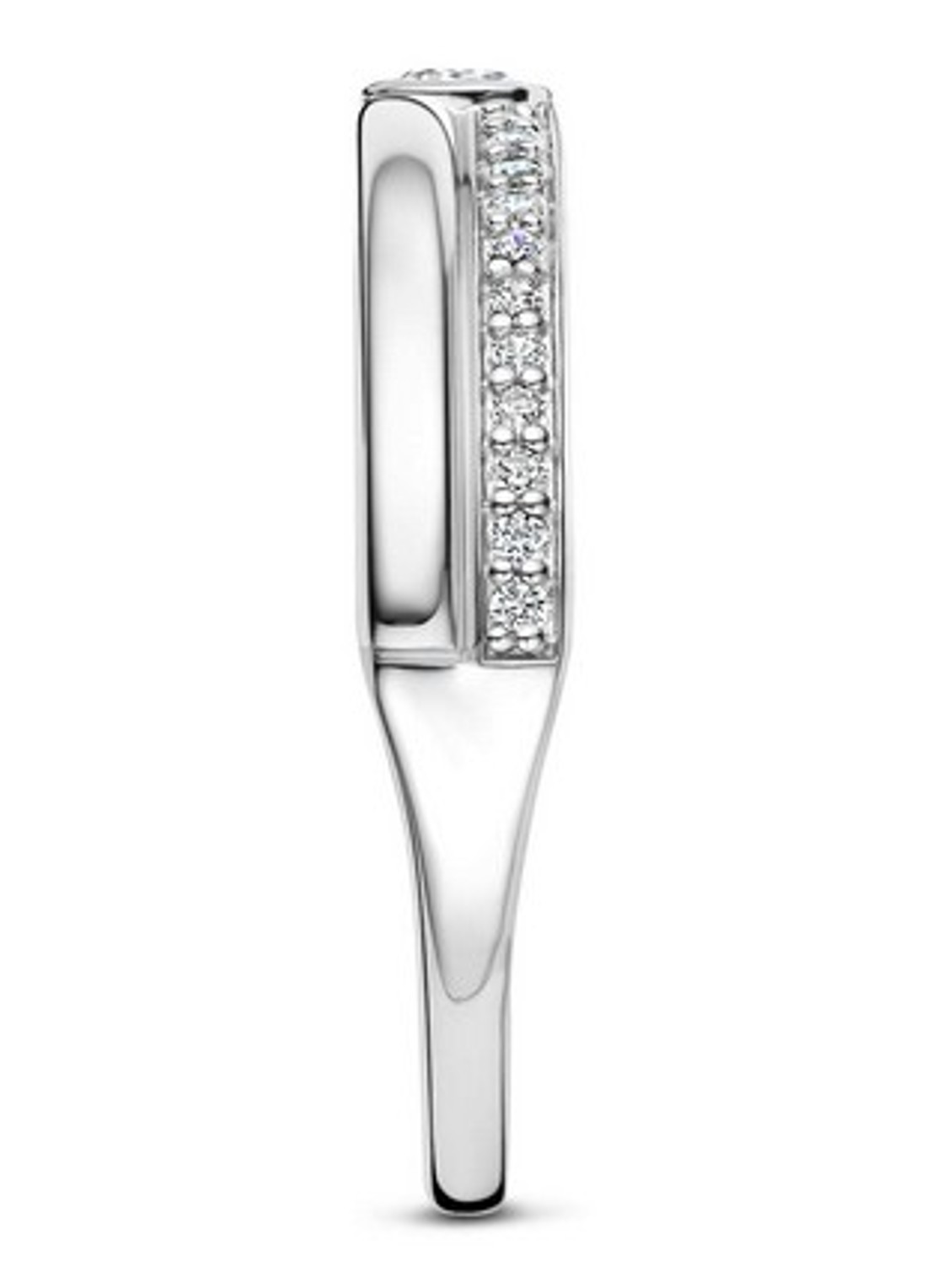 TI SENTO - Milano Ring van zilver 12433ZI - detail zilver