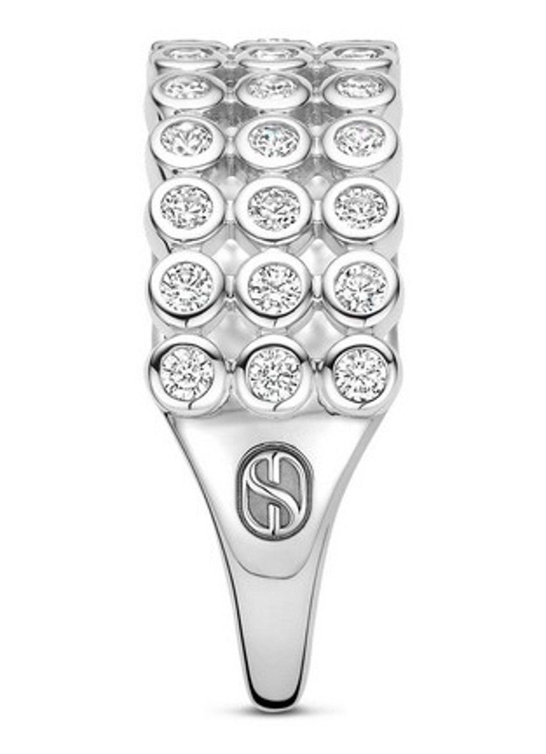 TI SENTO - Milano Ring van zilver 12450ZI - detail zilver