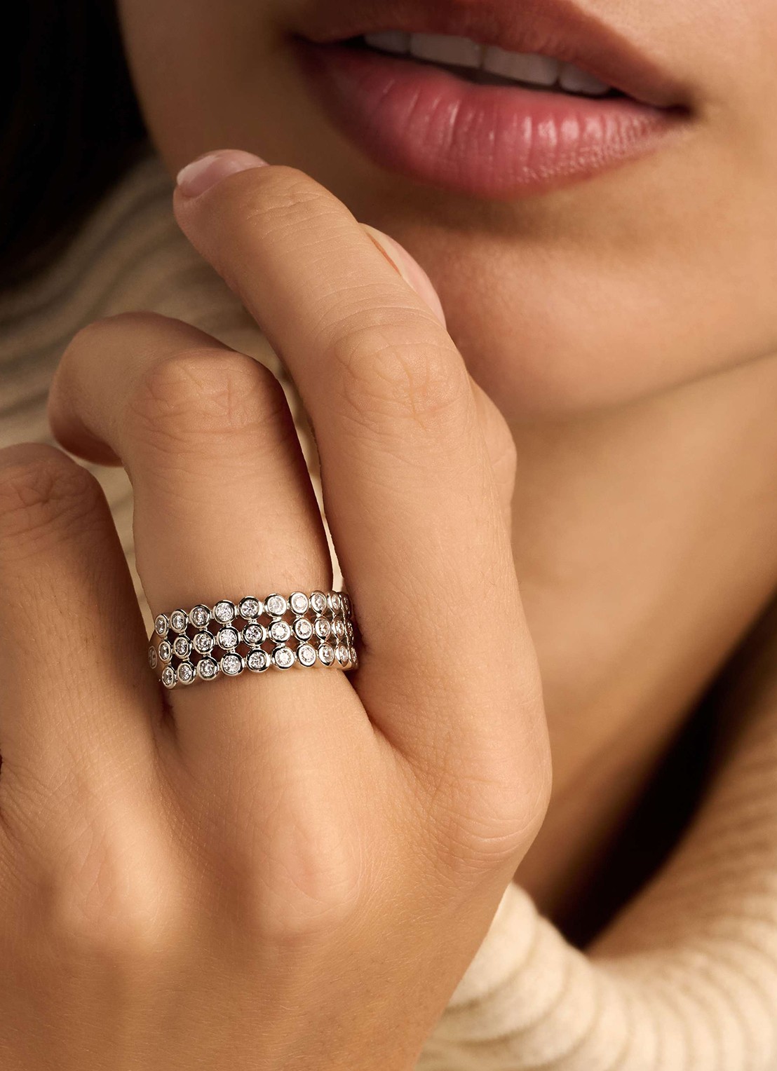 TI SENTO - Milano Ring van zilver 12450ZI - voorkant 5 zilver