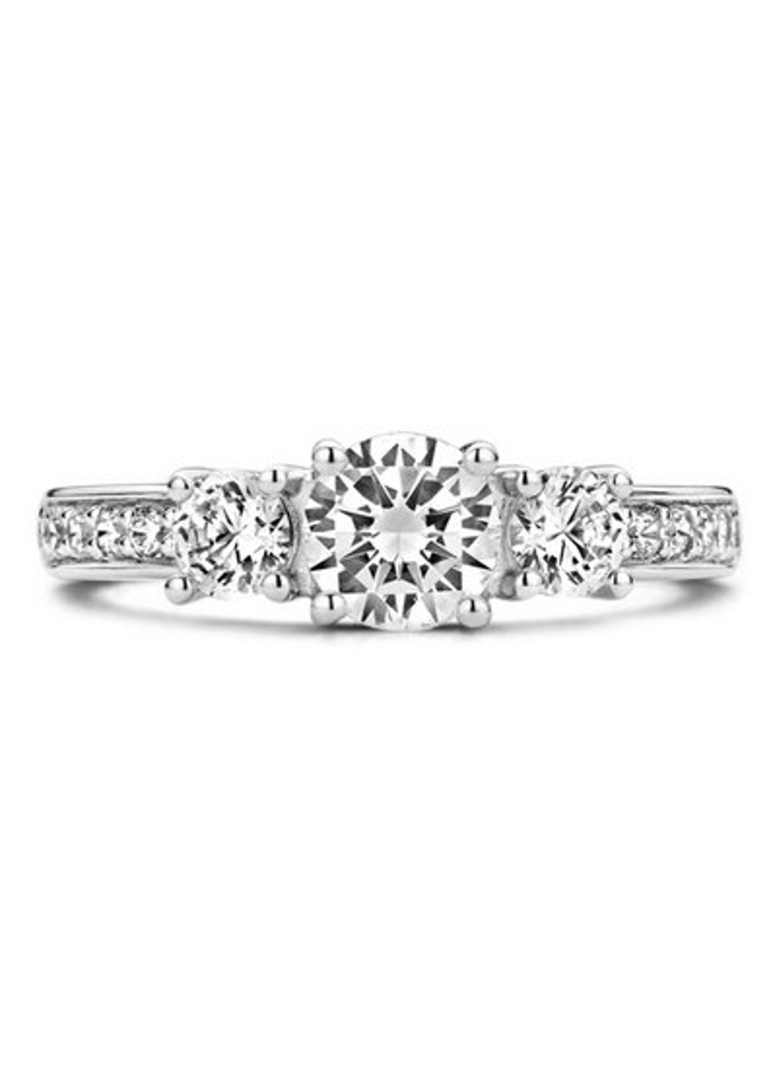 TI SENTO - Milano Ring van zilver met zirkonia 12044ZI - detail 4 zilver