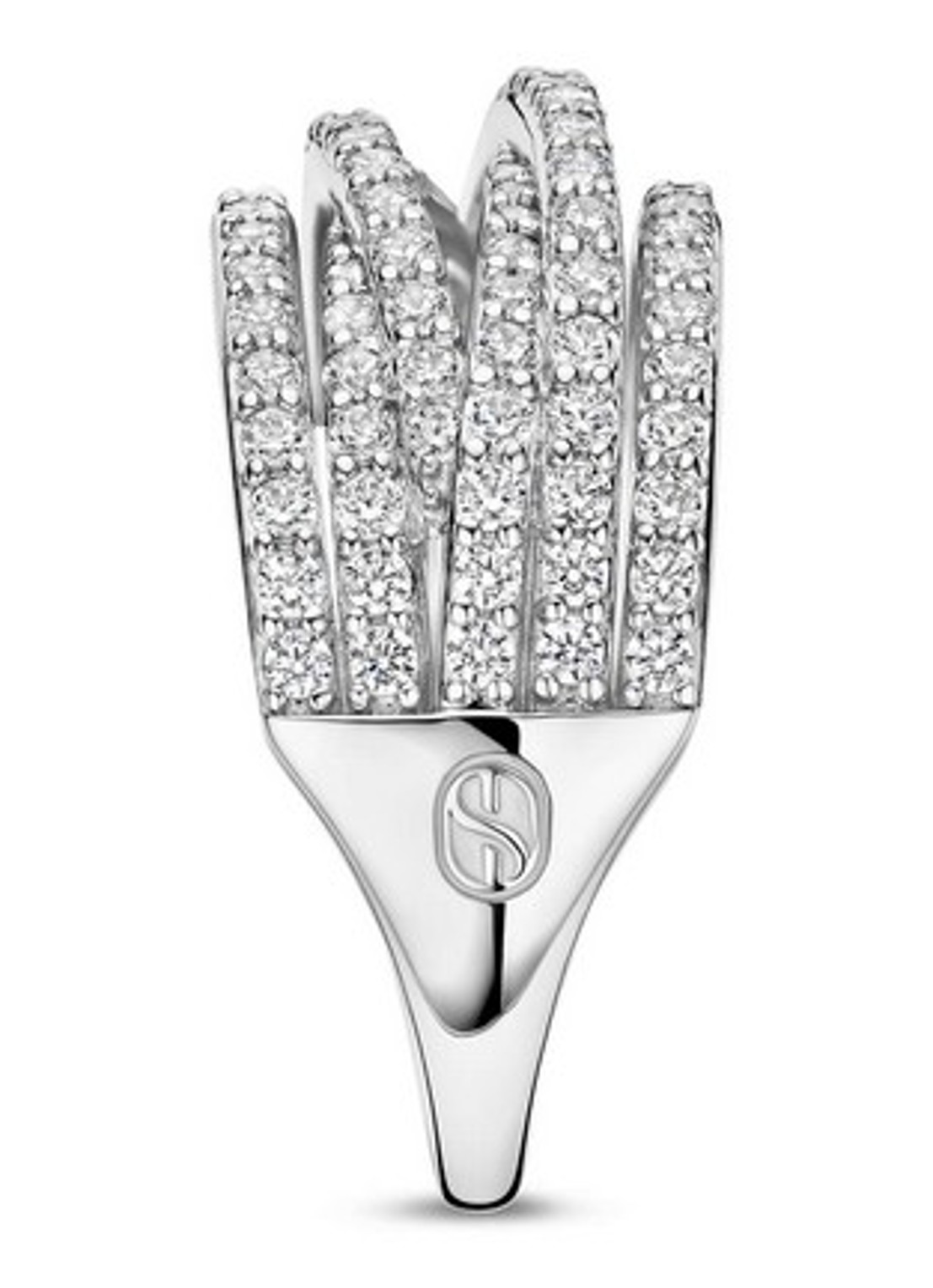 TI SENTO - Milano Ring van zilver met zirkonia 12430ZI - detail 3 zilver