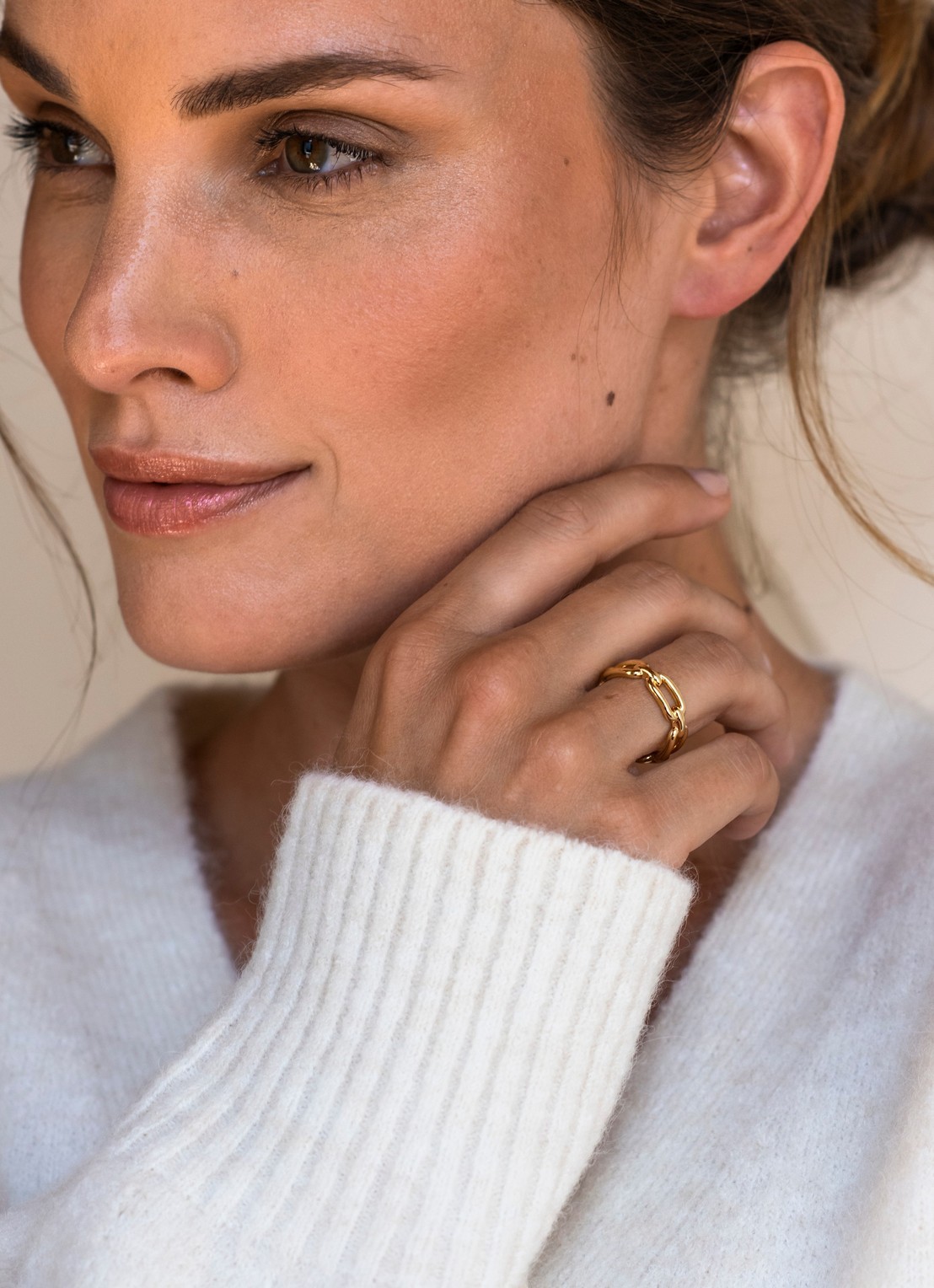 TI SENTO - Milano Ring verguld 12205SY - voorkant 2 goud