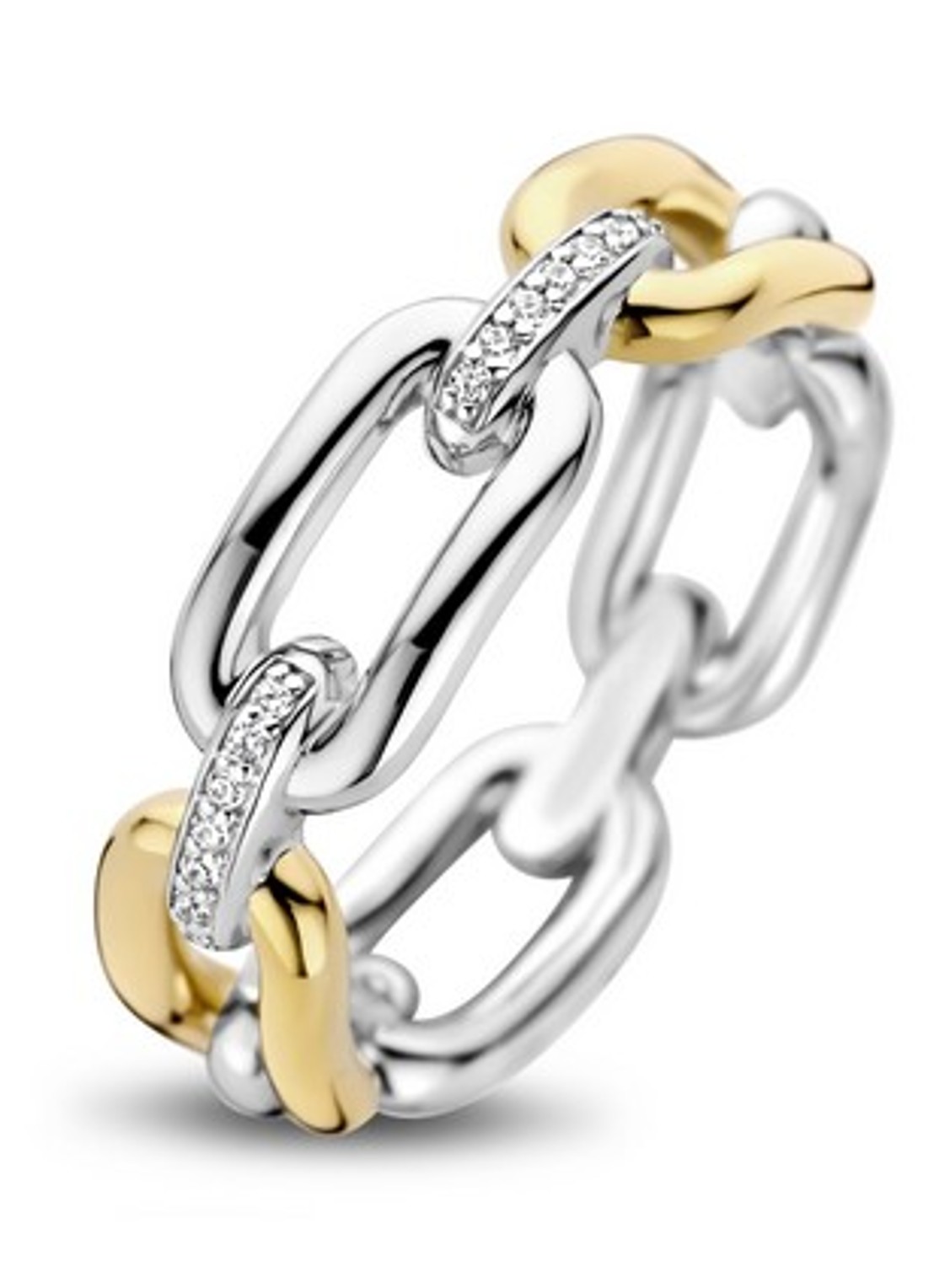 TI SENTO - Milano Ring verguld 12205YS - voorkant 3 goud